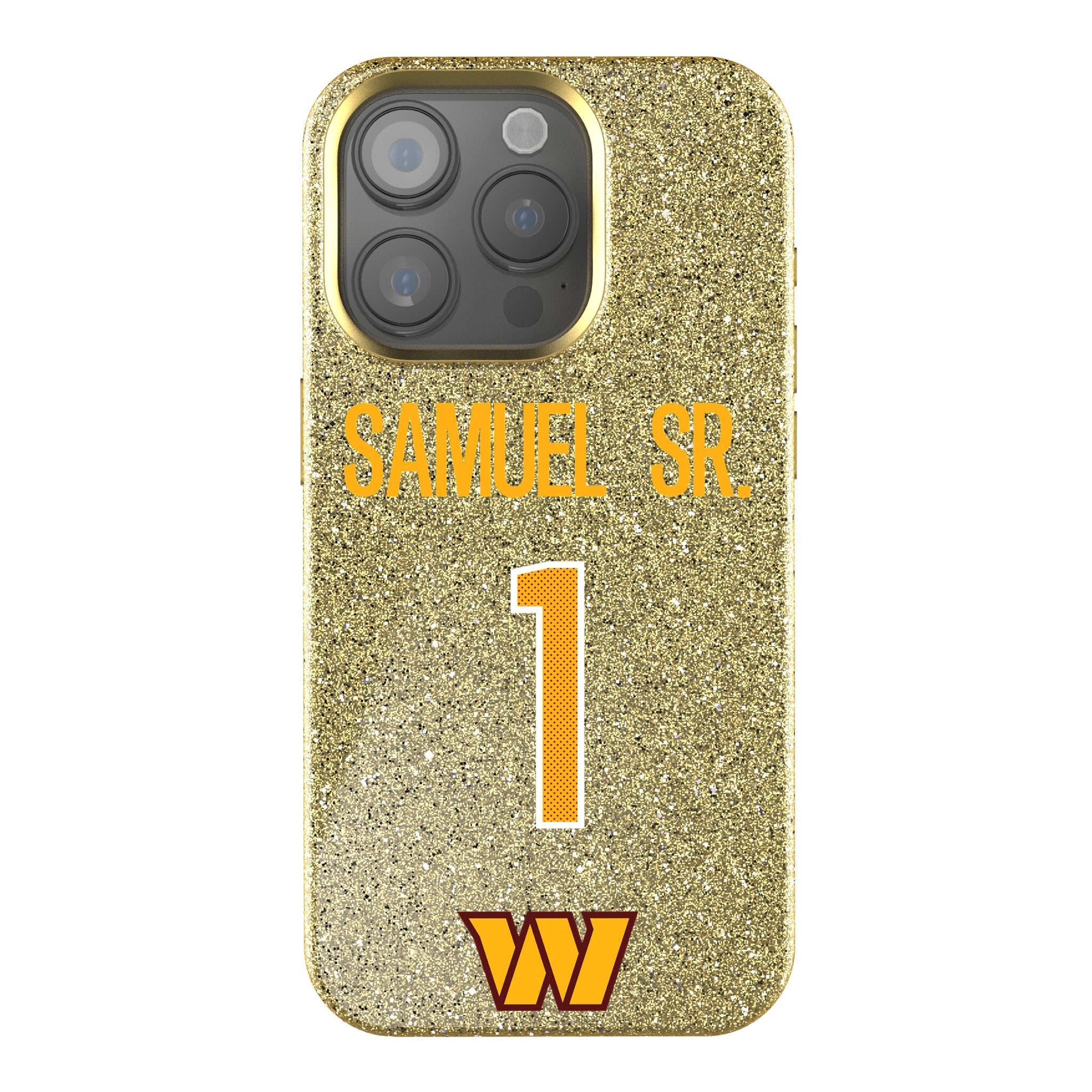Deebo Samuel Sr. Washington Commanders 1 Game Tactic Bling Phone Case for Apple iPhone - Sports Gifts, Sports Memorabilia, Sports Collectibles, Fan Shop