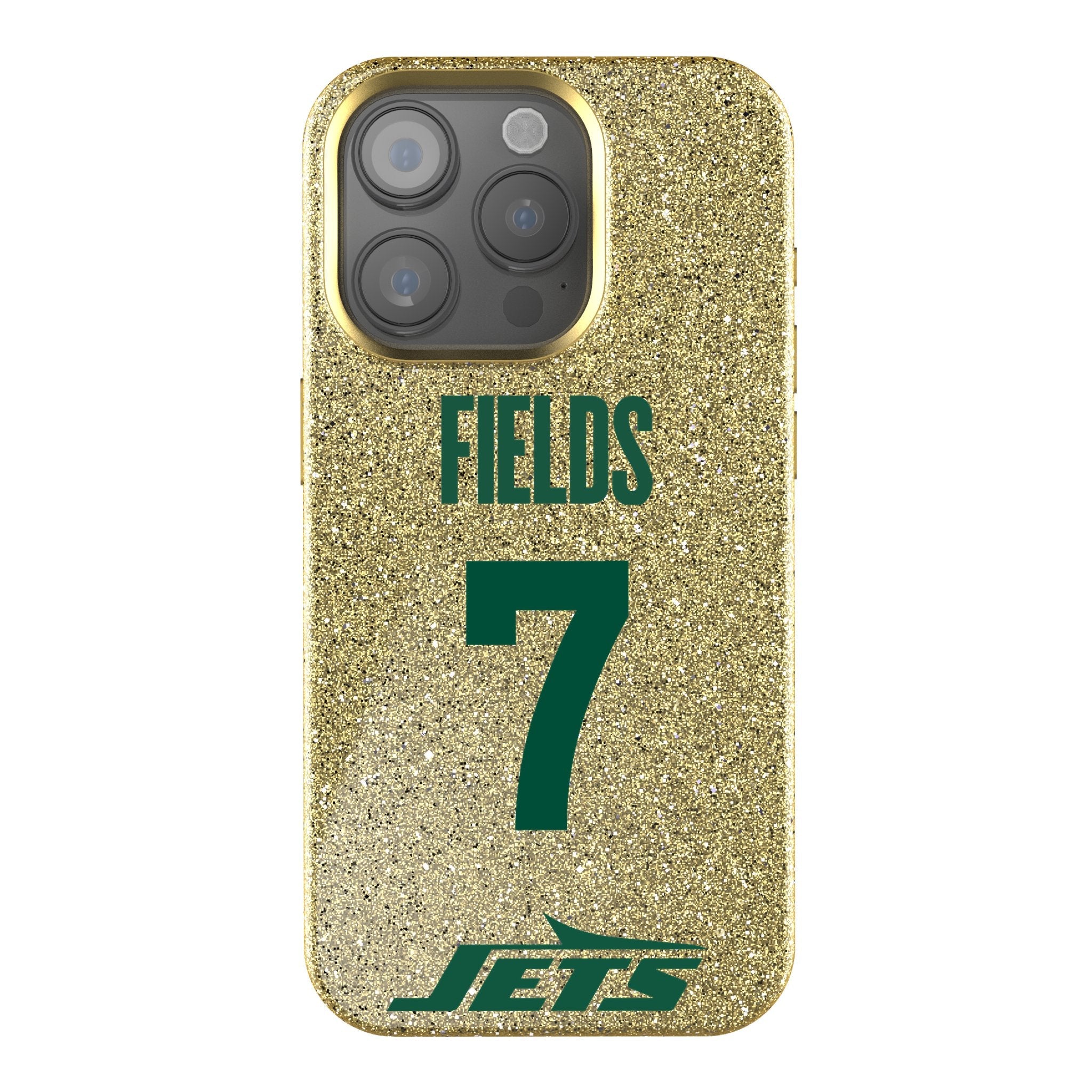 Justin Fields New York Jets 7 Game Tactic Bling Phone Case for Apple iPhone - Sports Gifts, Sports Memorabilia, Sports Collectibles, Fan Shop