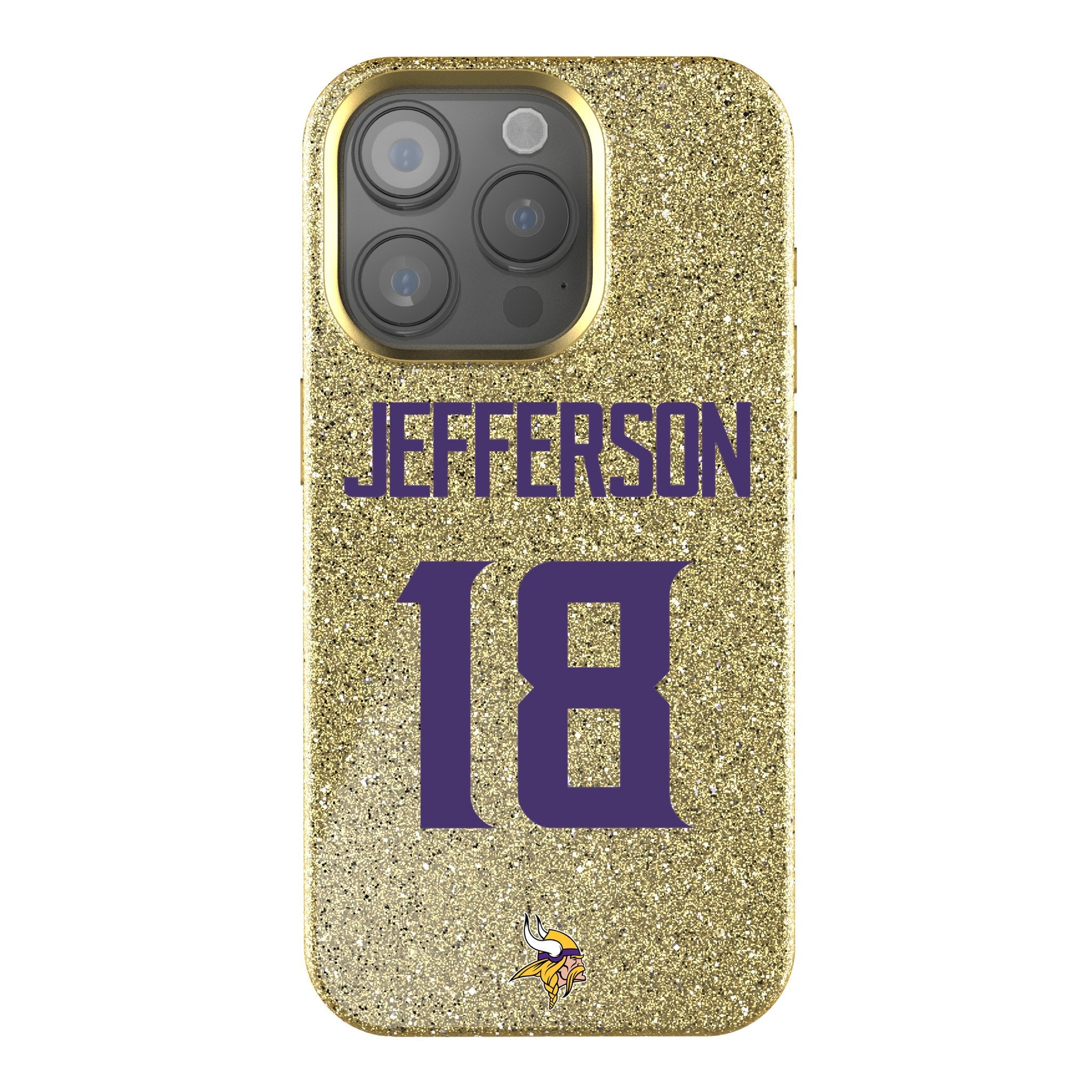 Justin Jefferson Minnesota Vikings 18 Ready Bling Phone Case - Sports Gifts, Sports Memorabilia, Sports Collectibles, Fan Shop