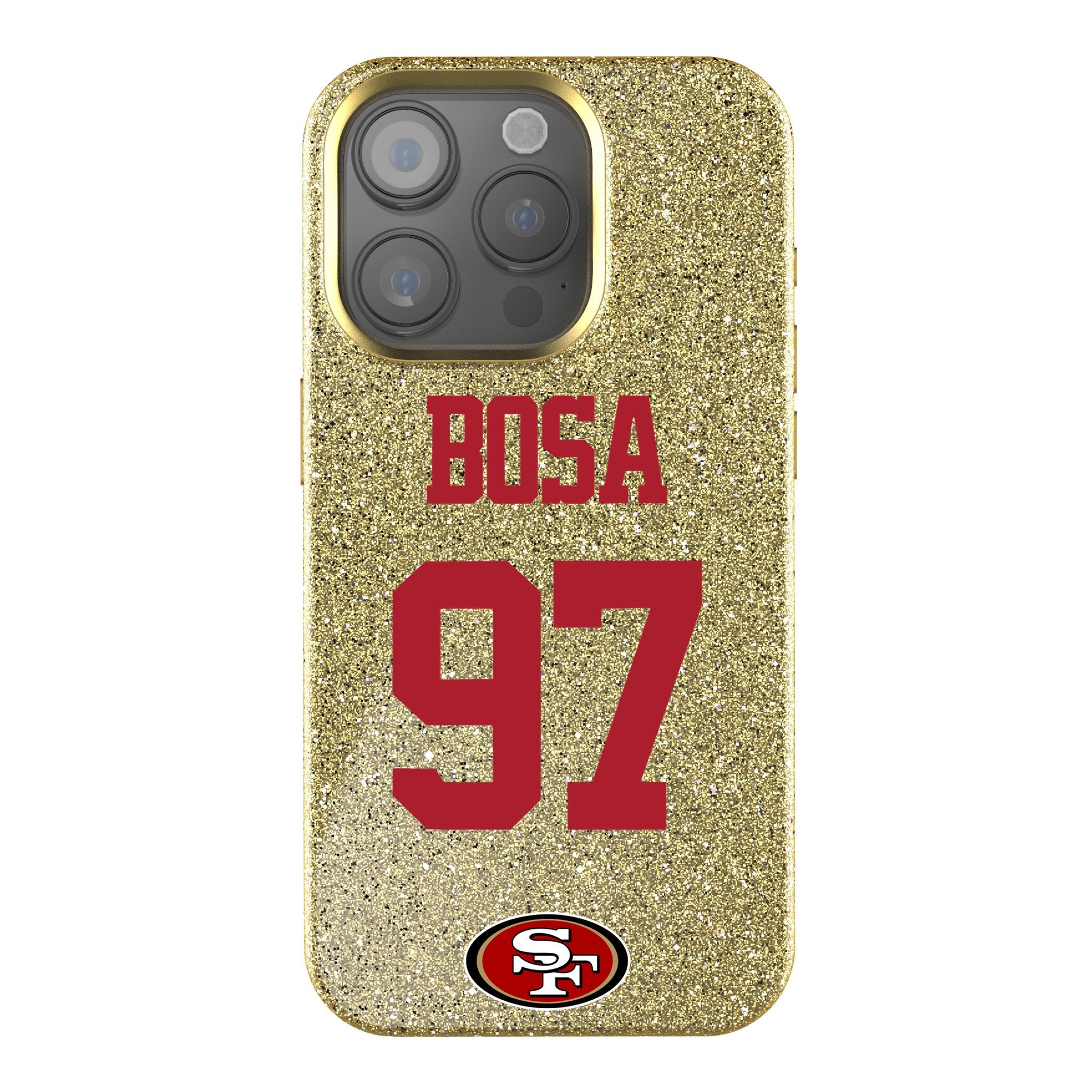Nick Bosa San Francisco 49ers 97 Ready Bling Phone Case - Sports Gifts, Sports Memorabilia, Sports Collectibles, Fan Shop
