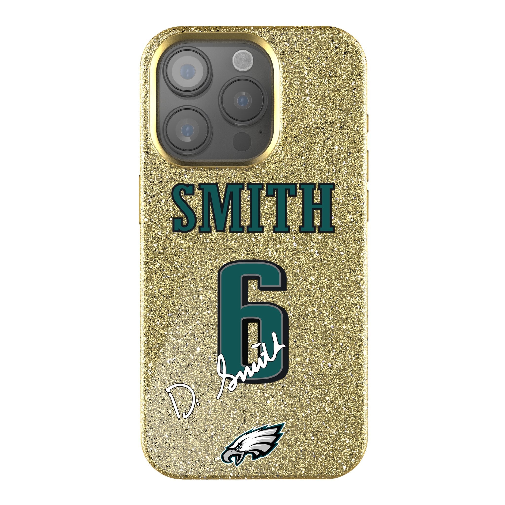DeVonta Smith Philadelphia Eagles 6 Ready Bling Phone Case - Sports Gifts, Sports Memorabilia, Sports Collectibles, Fan Shop