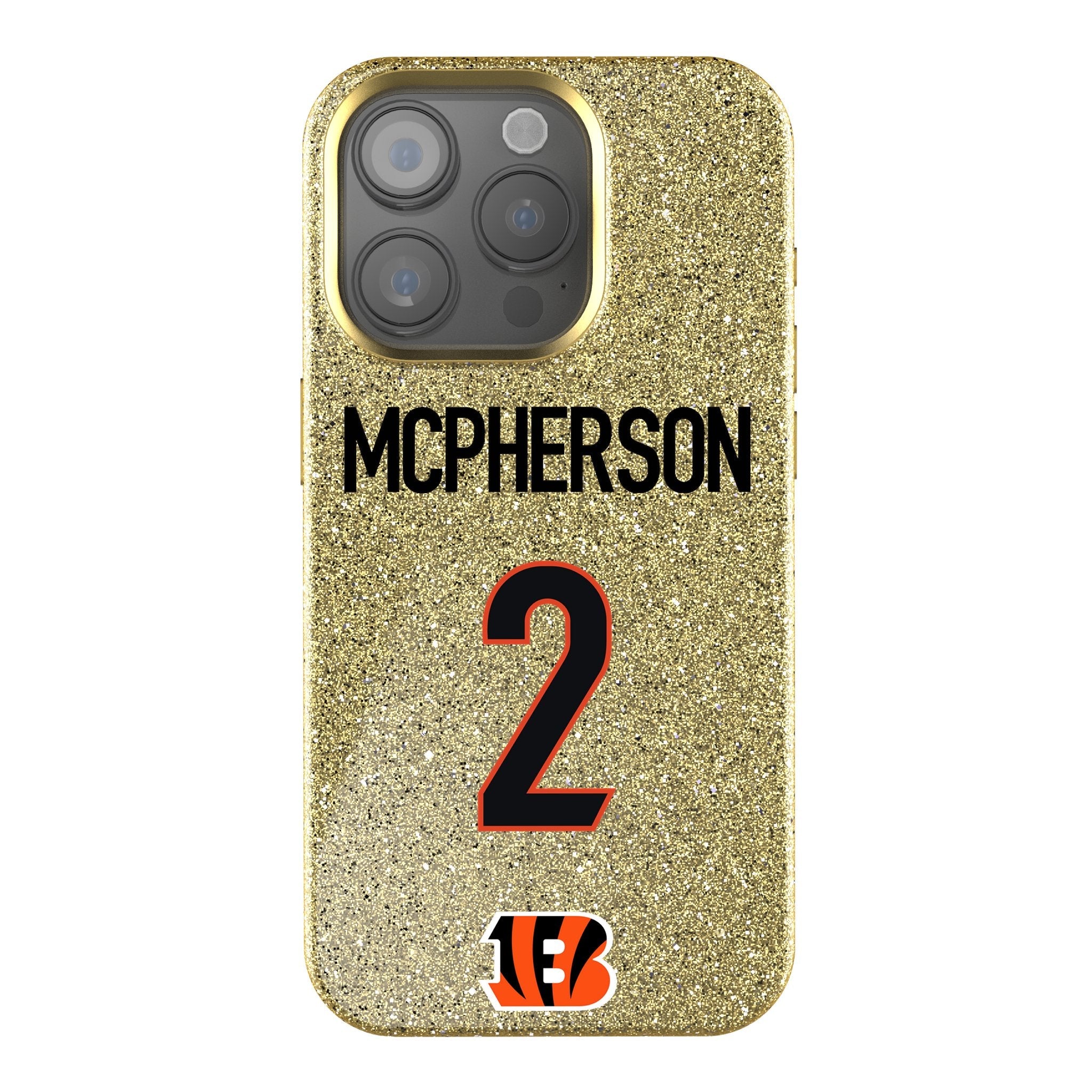 Evan McPherson Cincinnati Bengals 2 Ready Bling Phone Case - Sports Gifts, Sports Memorabilia, Sports Collectibles, Fan Shop