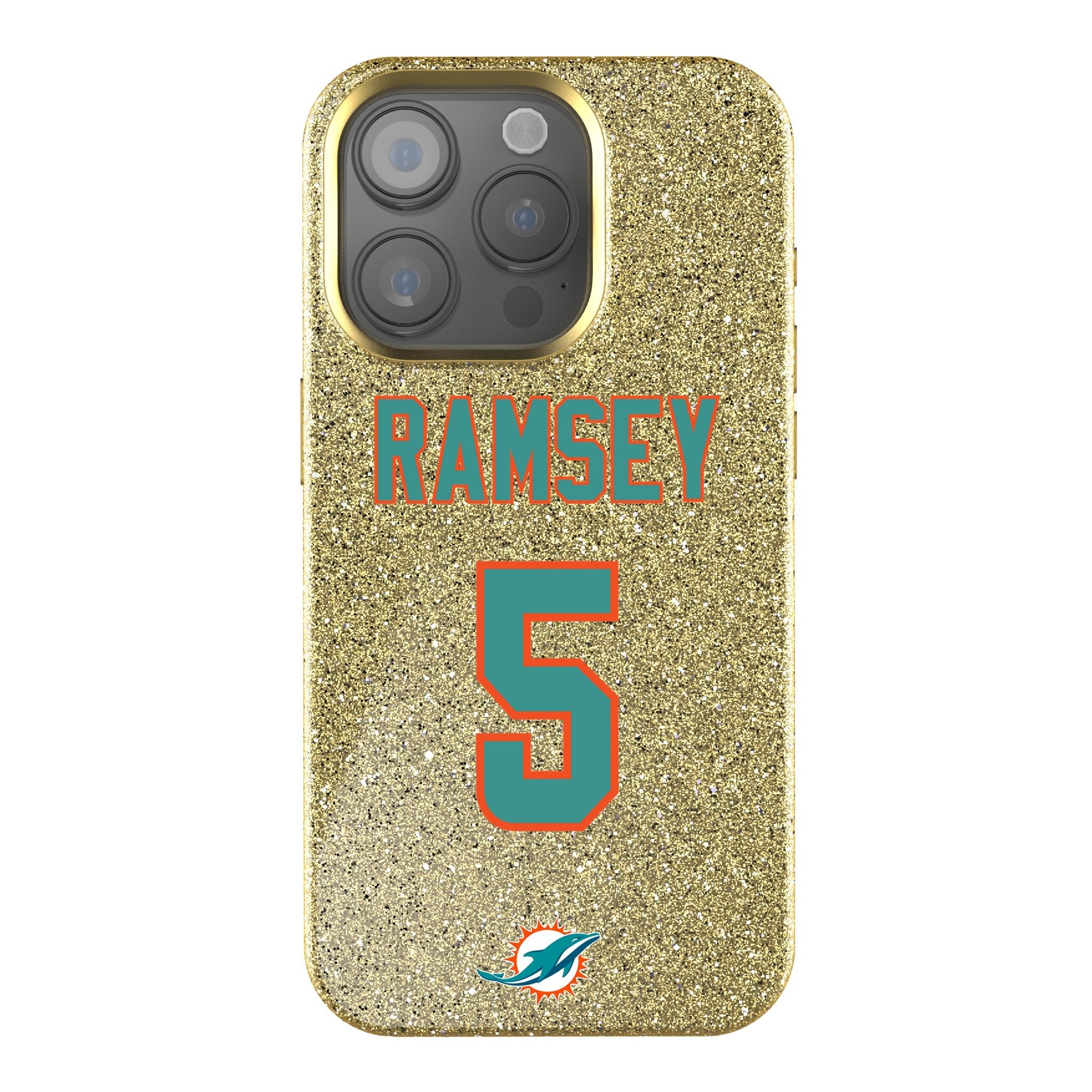 Jalen Ramsey Miami Dolphins 5 Ready Bling Phone Case - Sports Gifts, Sports Memorabilia, Sports Collectibles, Fan Shop