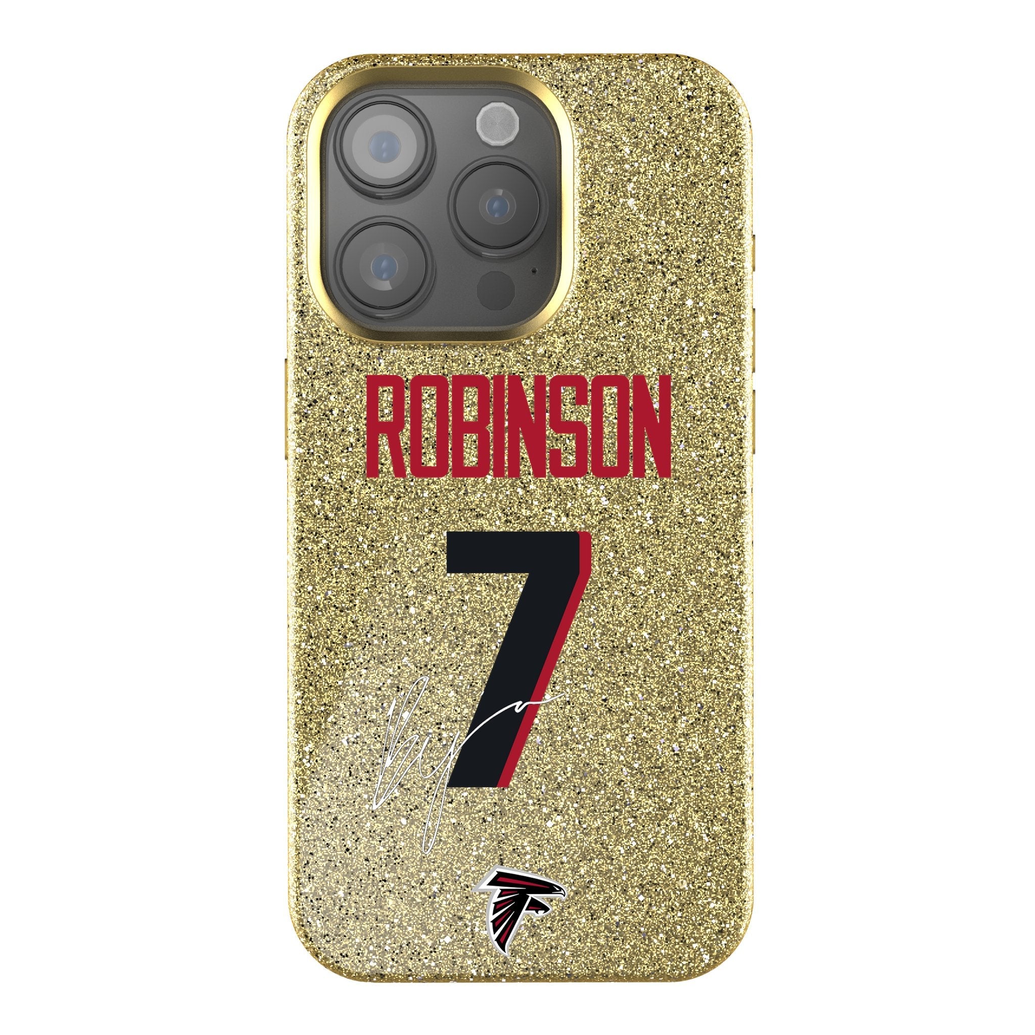 Bijan Robinson Atlanta Falcons 7 Ready Bling Phone Case - Sports Gifts, Sports Memorabilia, Sports Collectibles, Fan Shop