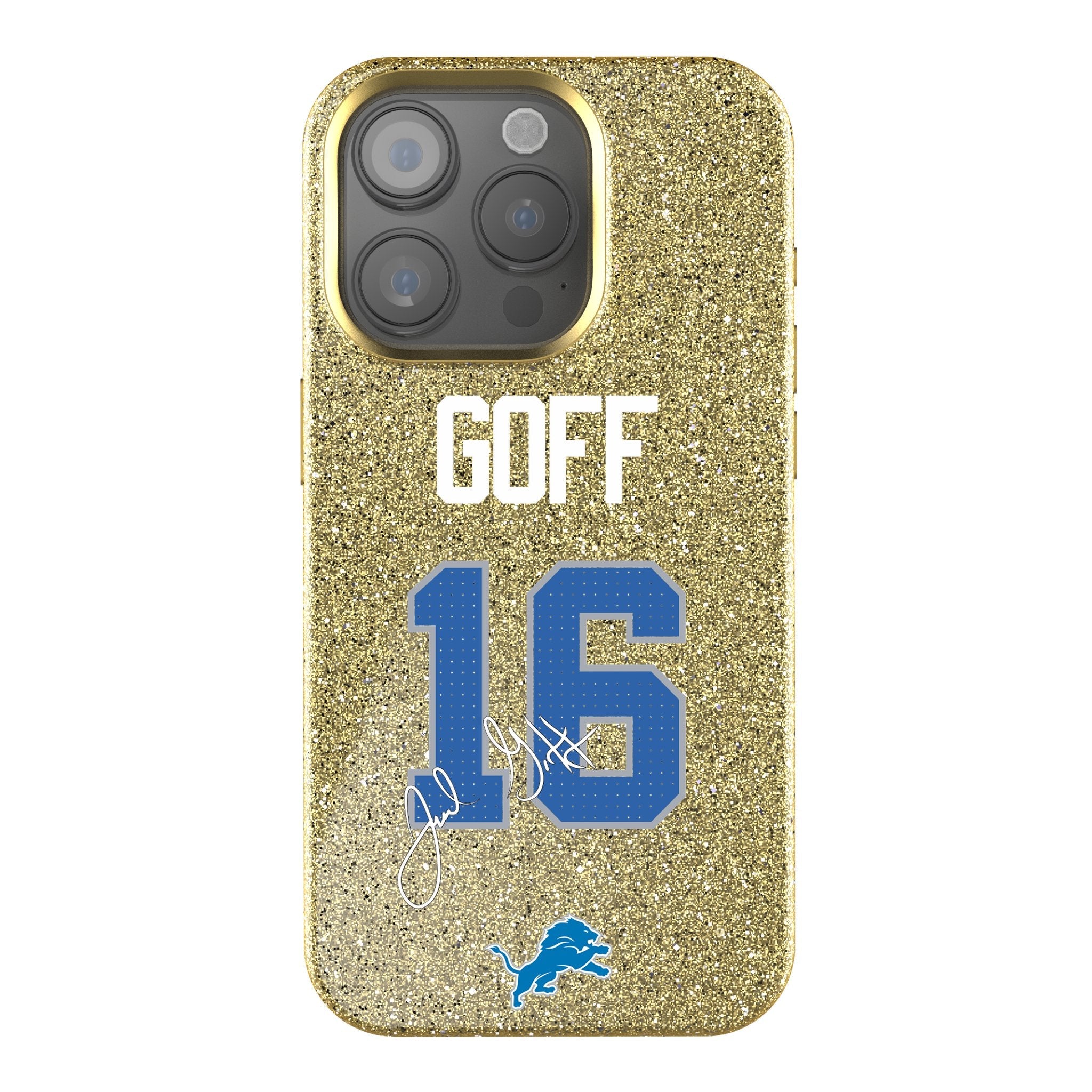 Jared Goff Detroit Lions 16 Ready Bling Phone Case - Sports Gifts, Sports Memorabilia, Sports Collectibles, Fan Shop