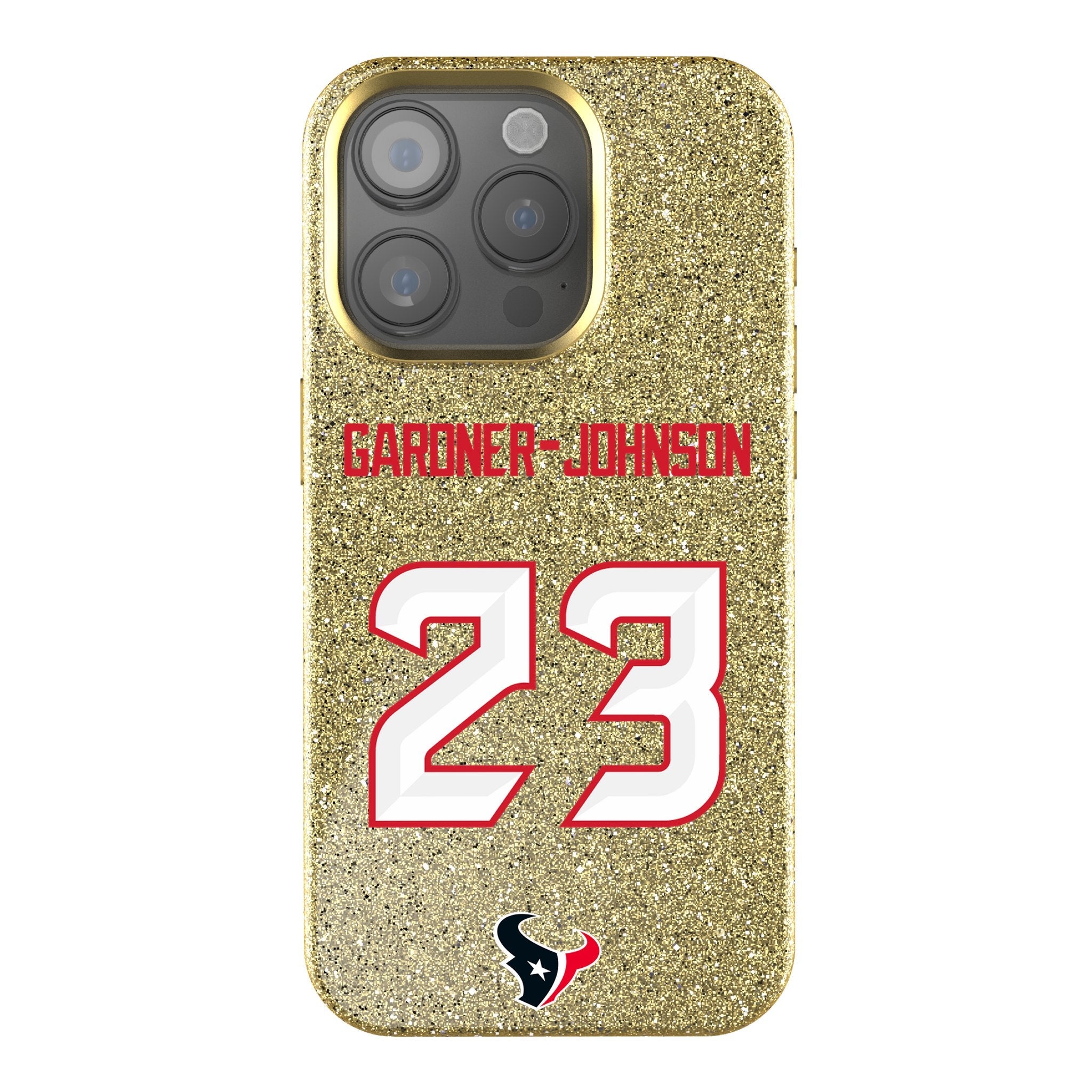 C.J. Gardner-Johnson Houston Texans 23 Game Tactic Bling Phone Case for Apple iPhone - Sports Gifts, Sports Memorabilia, Sports Collectibles, Fan Shop