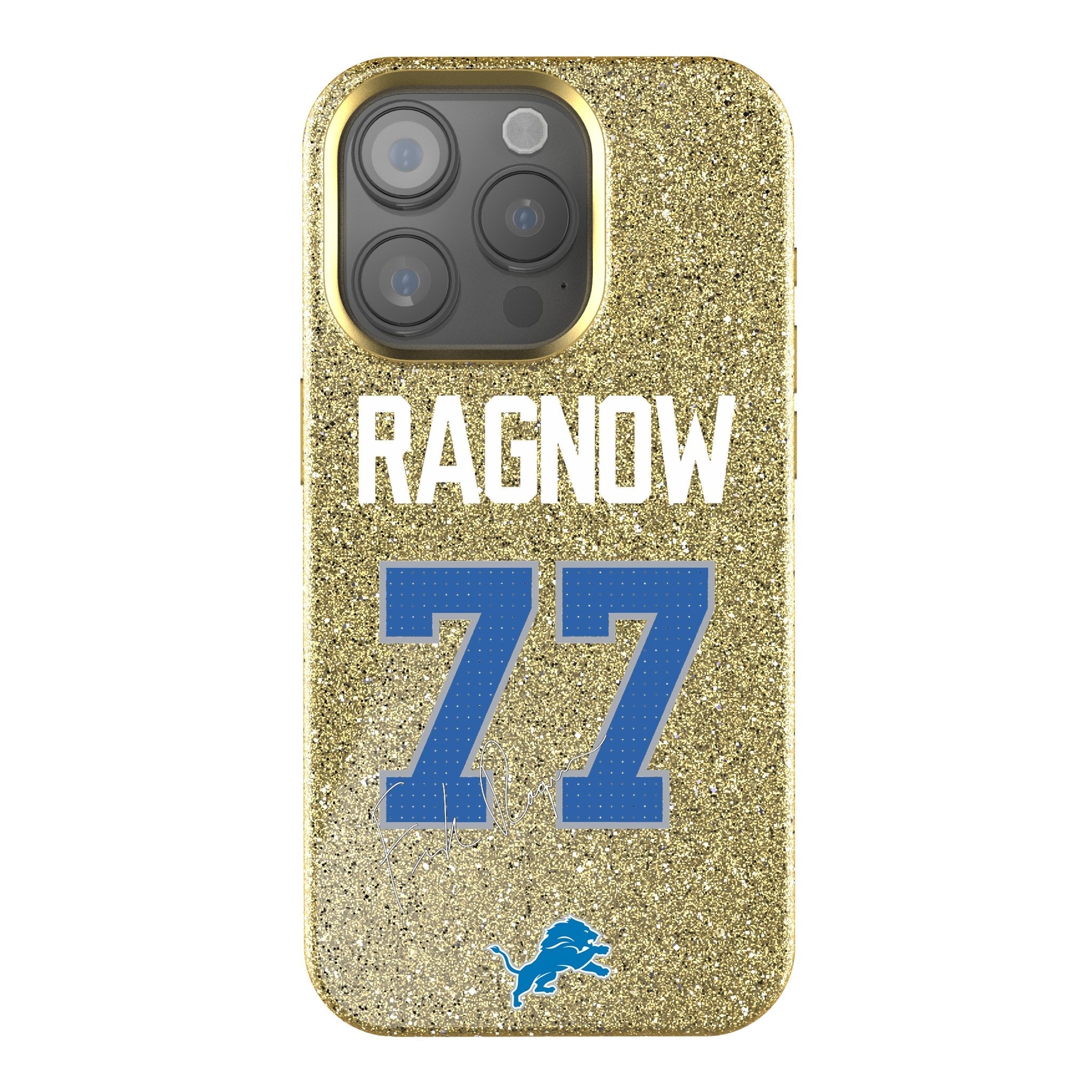 Frank Ragnow Detroit Lions 77 Ready Bling Phone Case - Sports Gifts, Sports Memorabilia, Sports Collectibles, Fan Shop