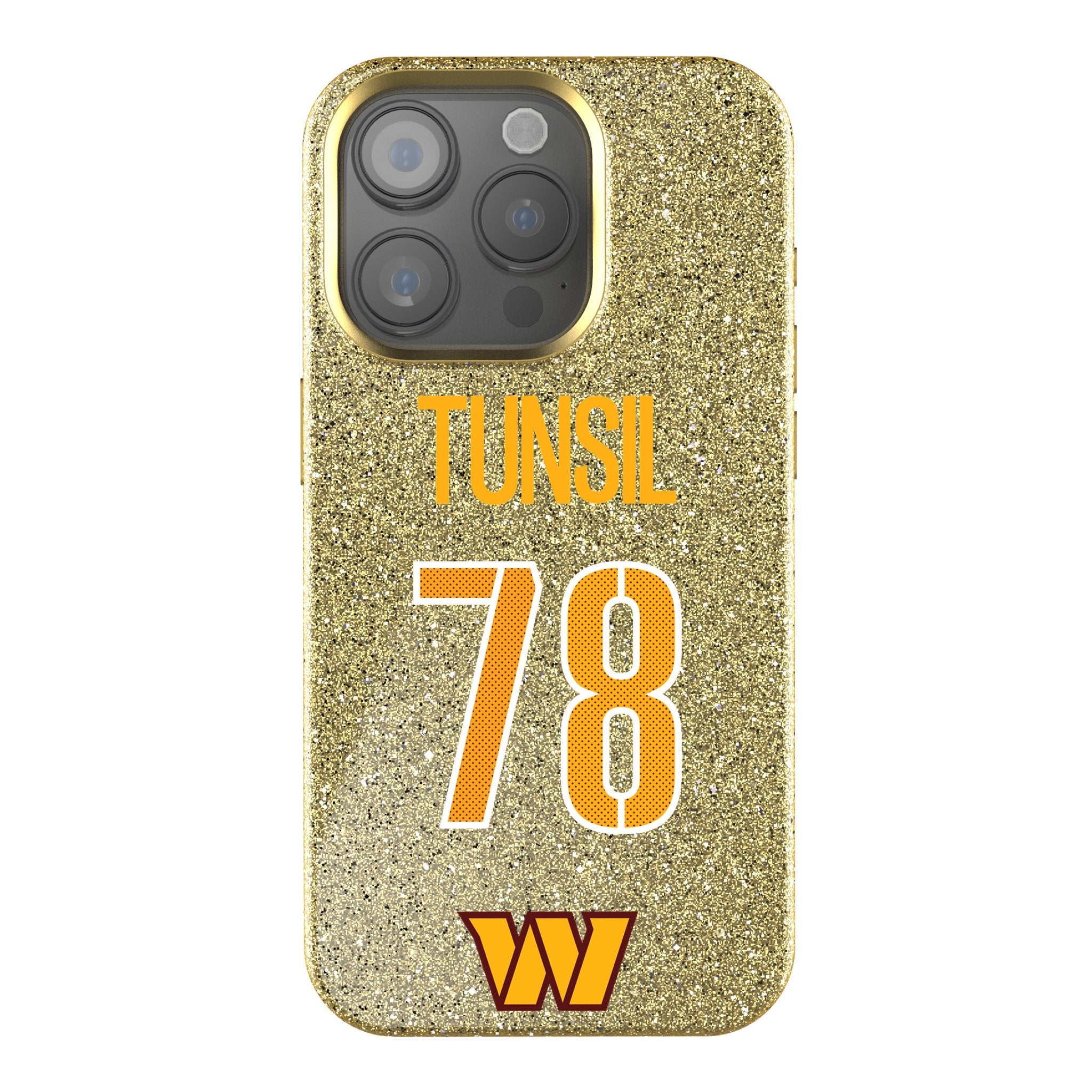 Laremy Tunsil Washington Commanders 78 Game Tactic Bling Phone Case for Apple iPhone - Sports Gifts, Sports Memorabilia, Sports Collectibles, Fan Shop