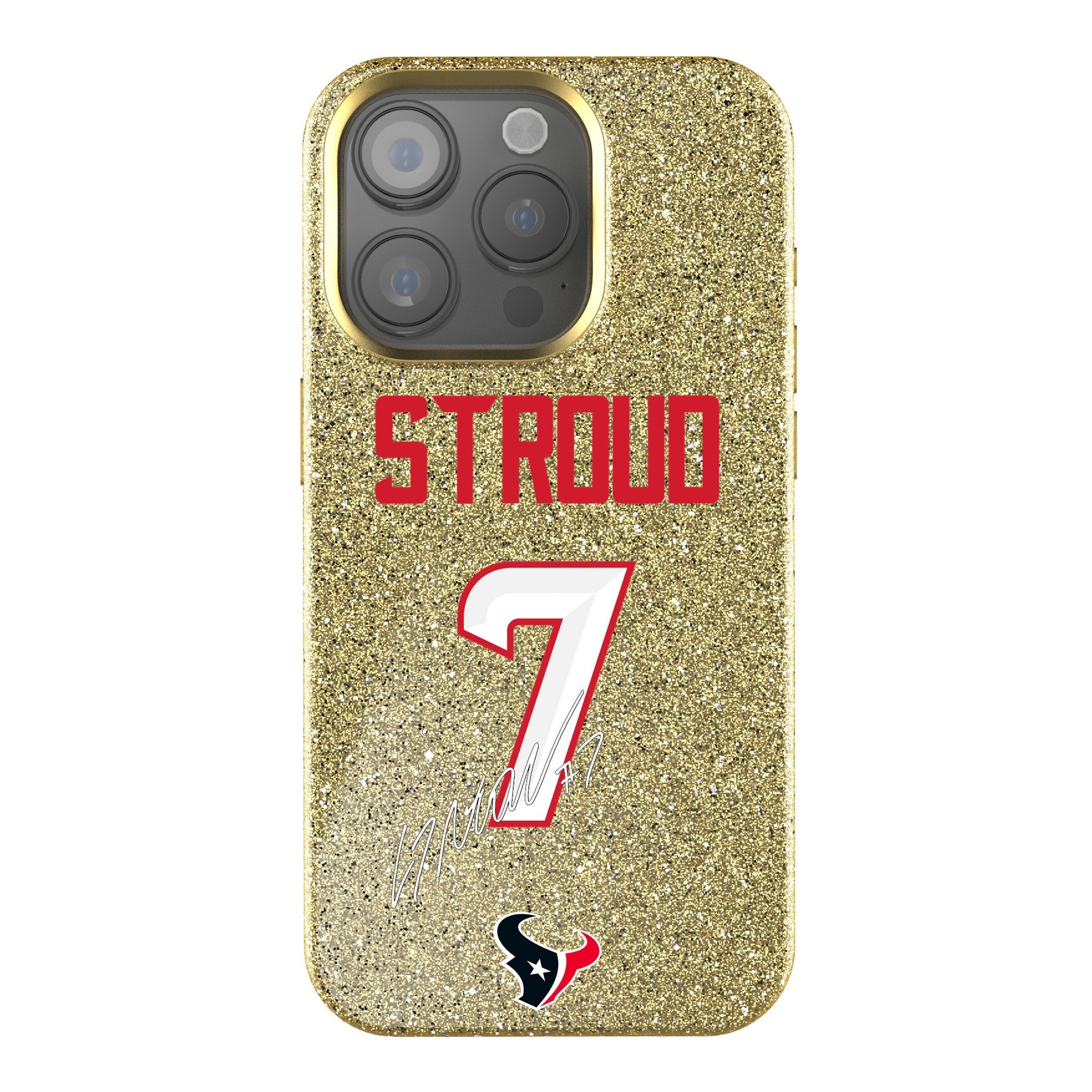 C.J. Stroud Houston Texans 7 Ready Bling Phone Case - Sports Gifts, Sports Memorabilia, Sports Collectibles, Fan Shop