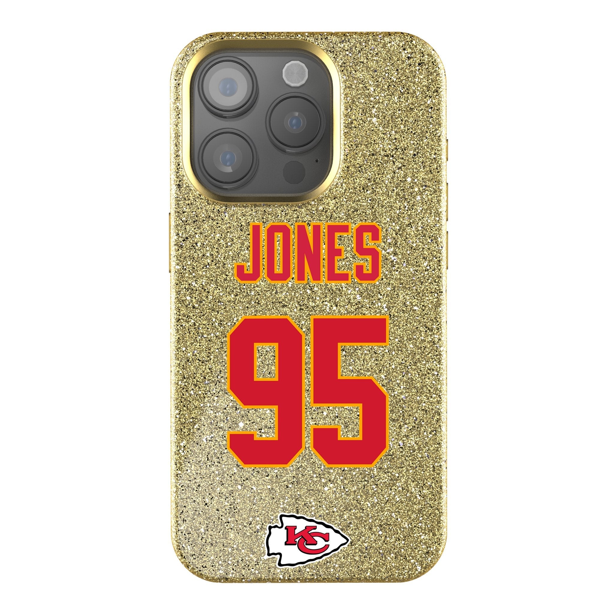 Chris Jones Kansas City Chiefs 95 Ready Bling Phone Case - Sports Gifts, Sports Memorabilia, Sports Collectibles, Fan Shop