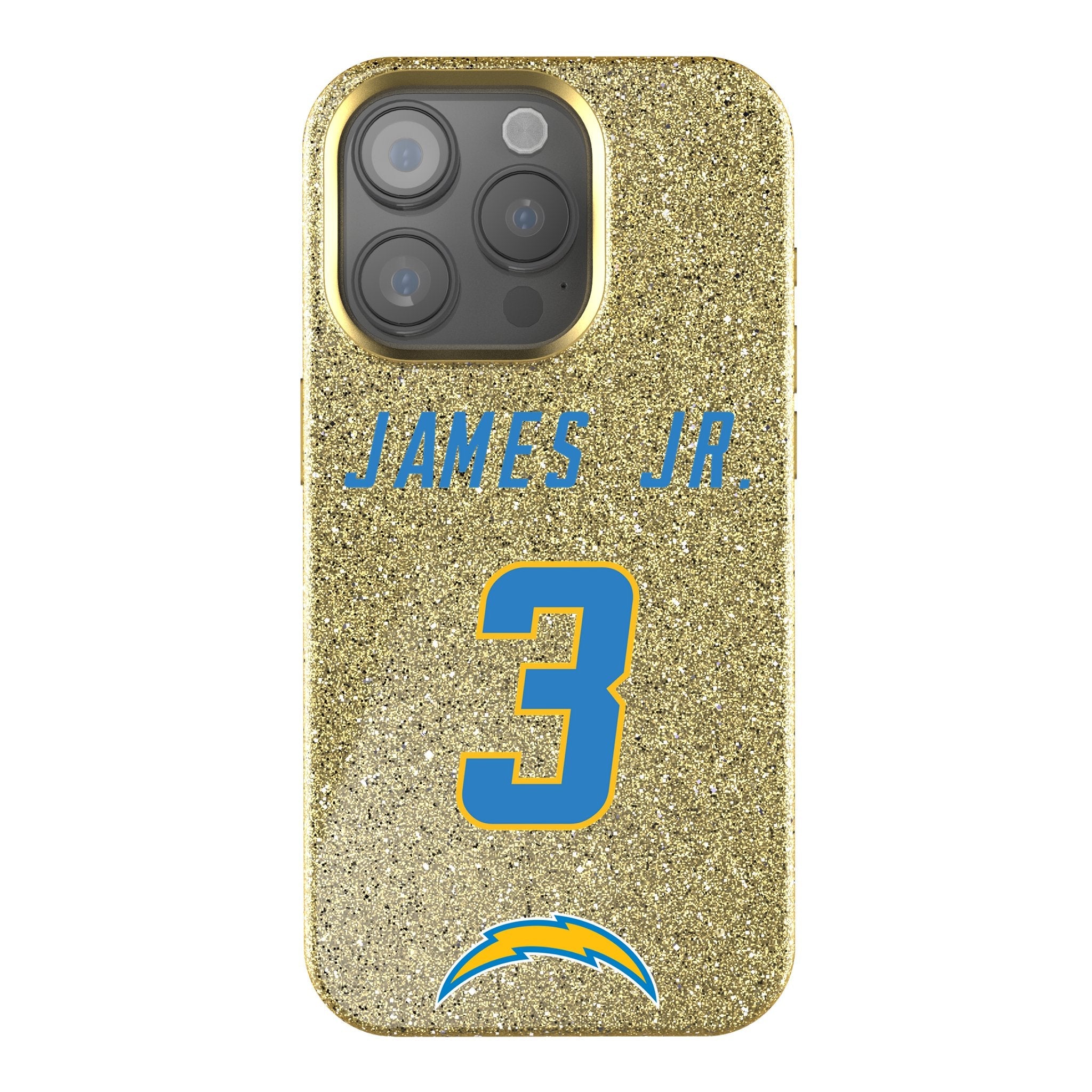 Derwin James Jr. Los Angeles Chargers 3 Ready Bling Phone Case - Sports Gifts, Sports Memorabilia, Sports Collectibles, Fan Shop