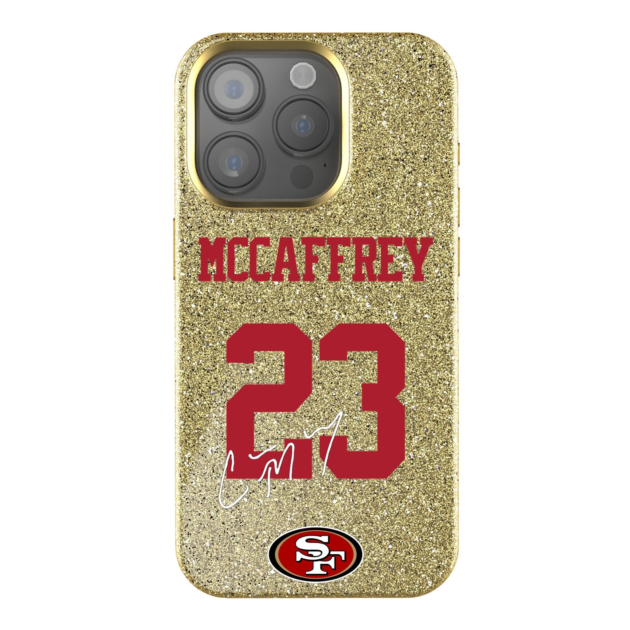 Christian McCaffrey San Francisco 49ers 23 Ready Bling Phone Case - Sports Gifts, Sports Memorabilia, Sports Collectibles, Fan Shop