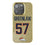 Dre Greenlaw Denver Broncos 57 Game Tactic Bling Phone Case for Apple iPhone - Sports Gifts, Sports Memorabilia, Sports Collectibles, Fan Shop