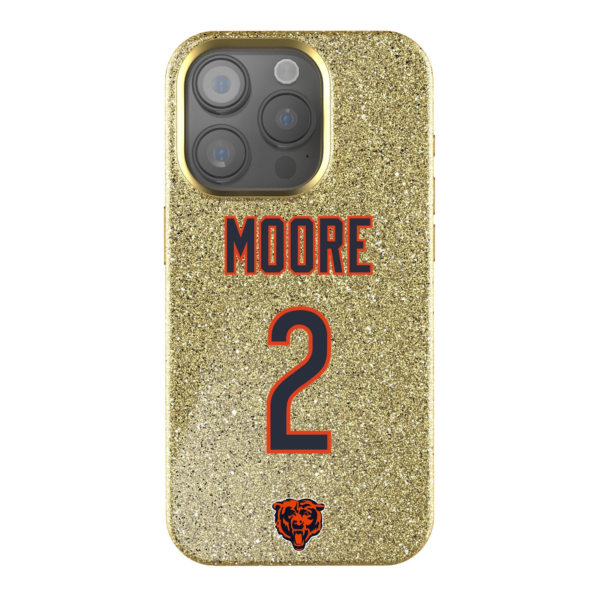 DJ Moore Chicago Bears 2 Ready Bling Phone Case - Sports Gifts, Sports Memorabilia, Sports Collectibles, Fan Shop