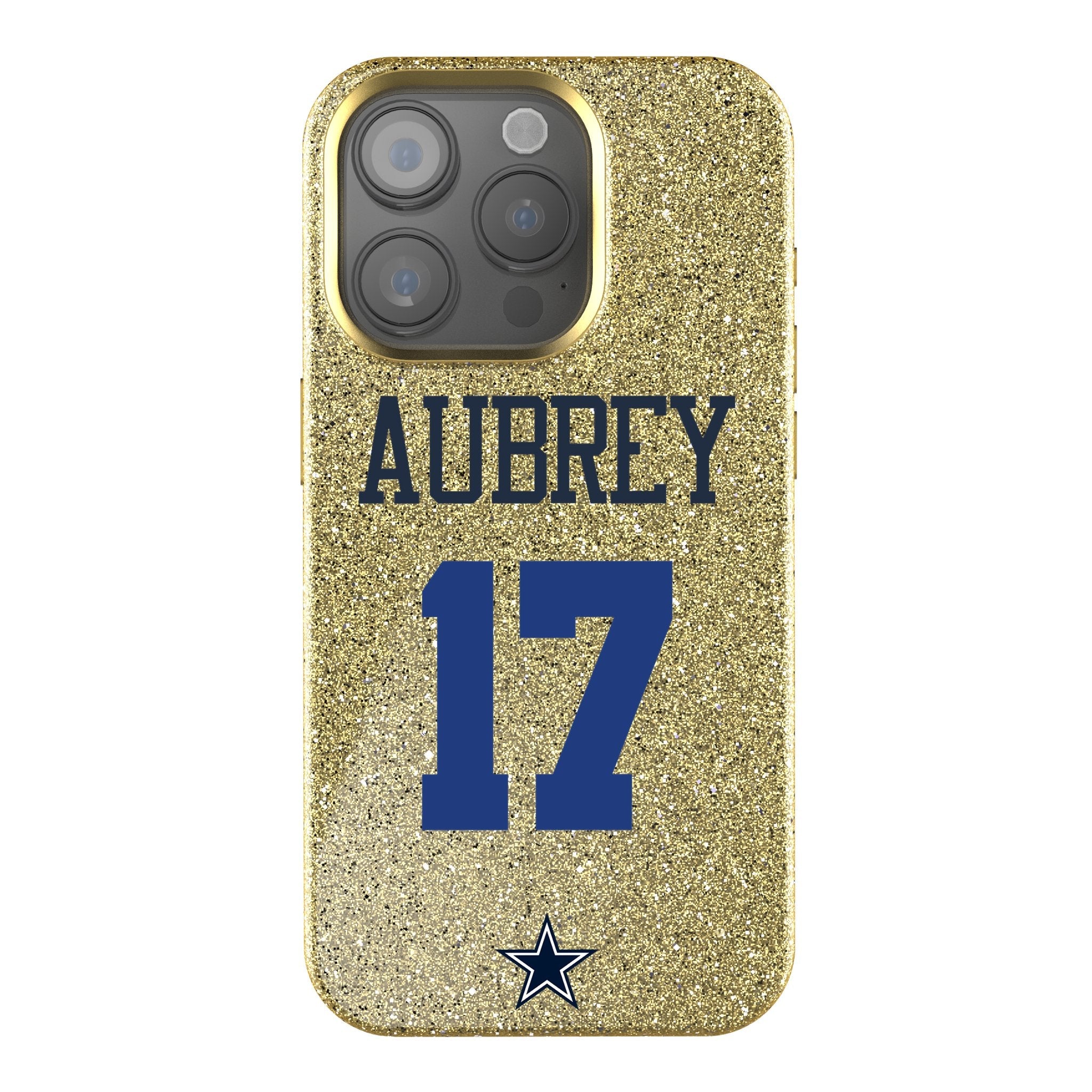 Brandon Aubrey Dallas Cowboys 17 Ready Bling Phone Case - Sports Gifts, Sports Memorabilia, Sports Collectibles, Fan Shop