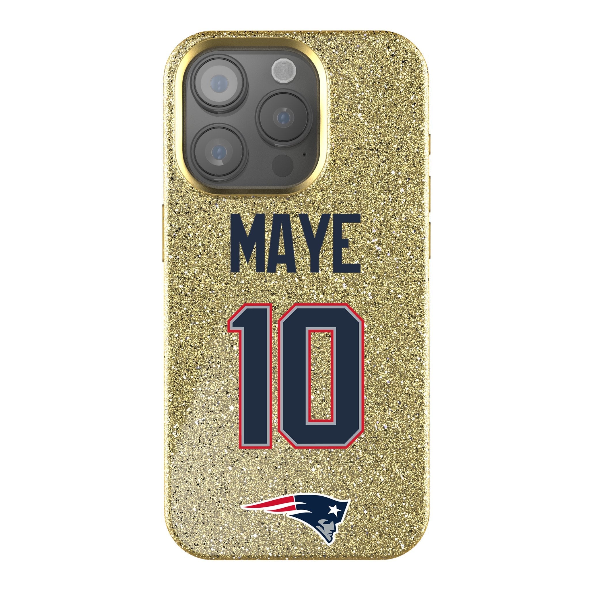 Drake Maye New England Patriots 10 Ready Bling Phone Case - Sports Gifts, Sports Memorabilia, Sports Collectibles, Fan Shop