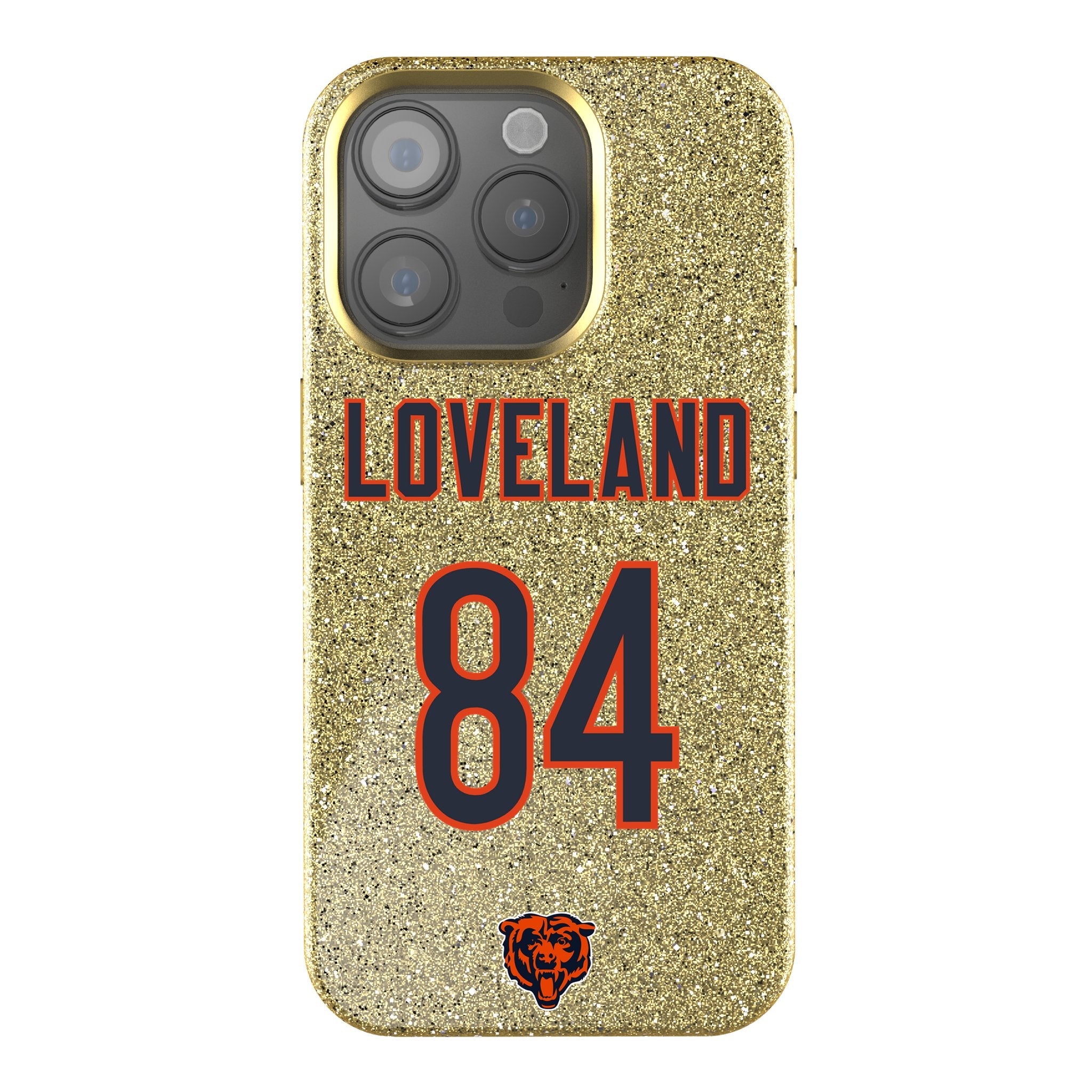 Colston Loveland Chicago Bears 84 Game Tactic Bling Phone Case for Apple iPhone - Sports Gifts, Sports Memorabilia, Sports Collectibles, Fan Shop