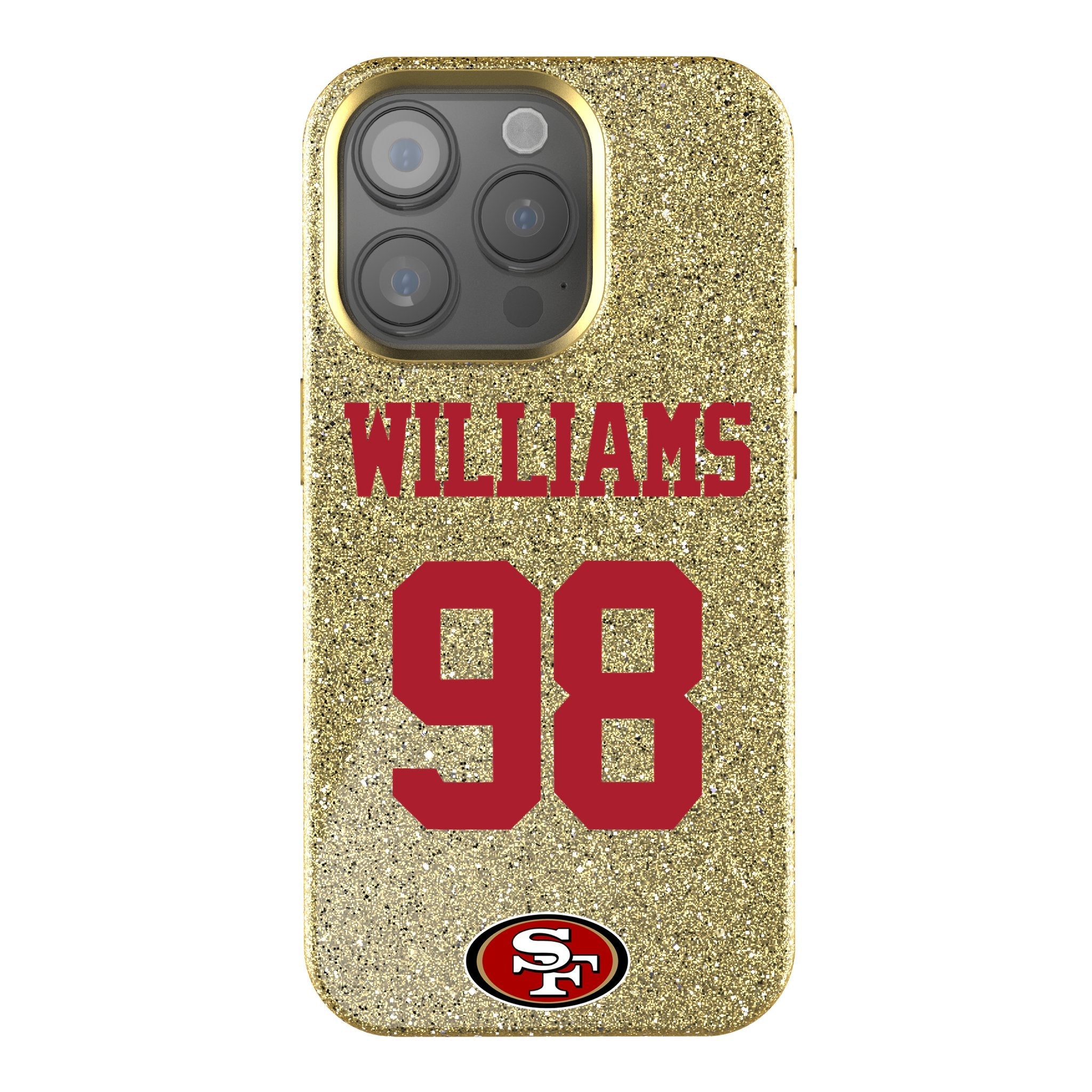 Mykel Williams San Francisco 49ers 98 Game Tactic Bling Phone Case for Apple iPhone - Sports Gifts, Sports Memorabilia, Sports Collectibles, Fan Shop