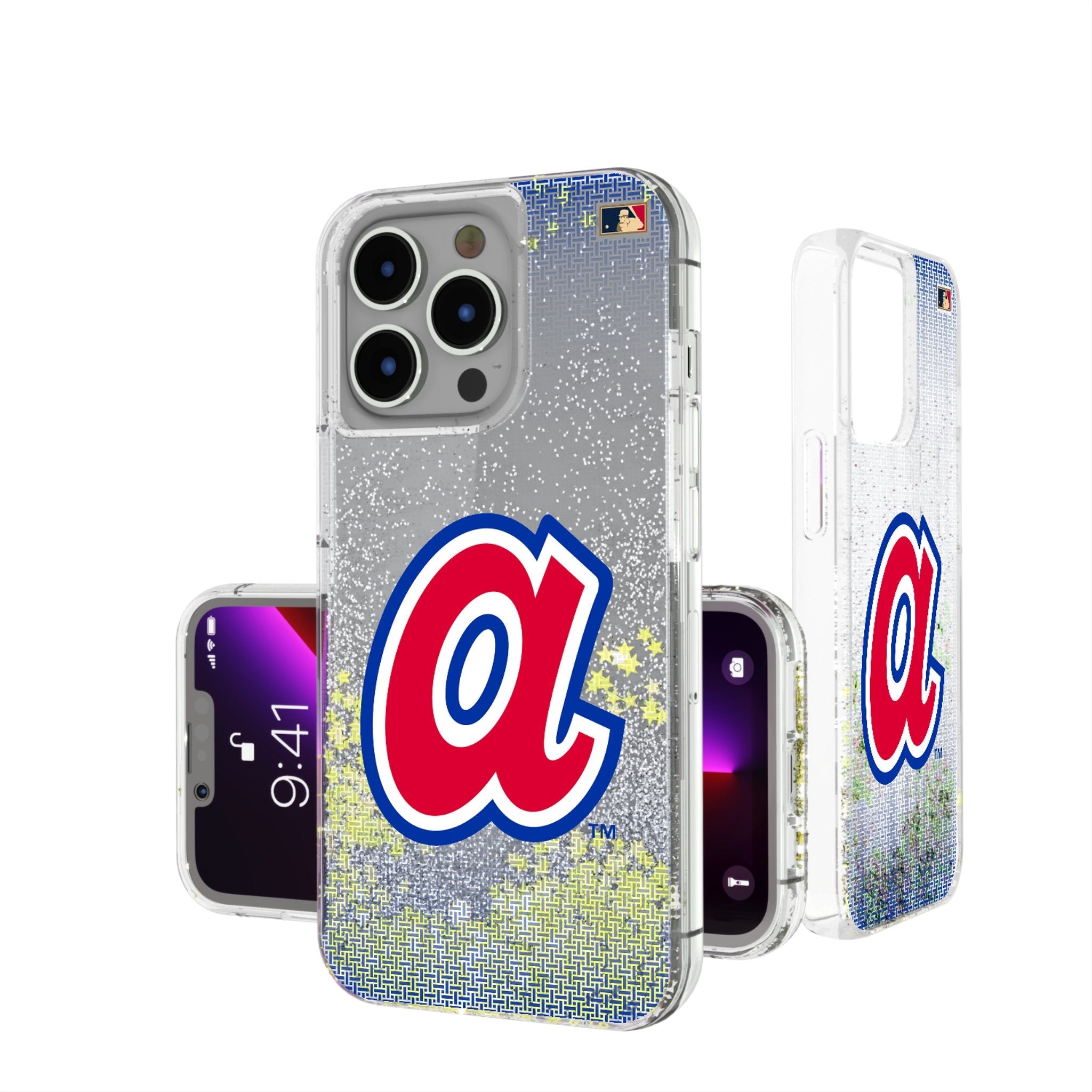 Atlanta Braves 1972-1980 - Cooperstown Collection Linen Glitter Phone Case - Sports Gifts, Sports Memorabilia, Sports Collectibles, Fan Shop