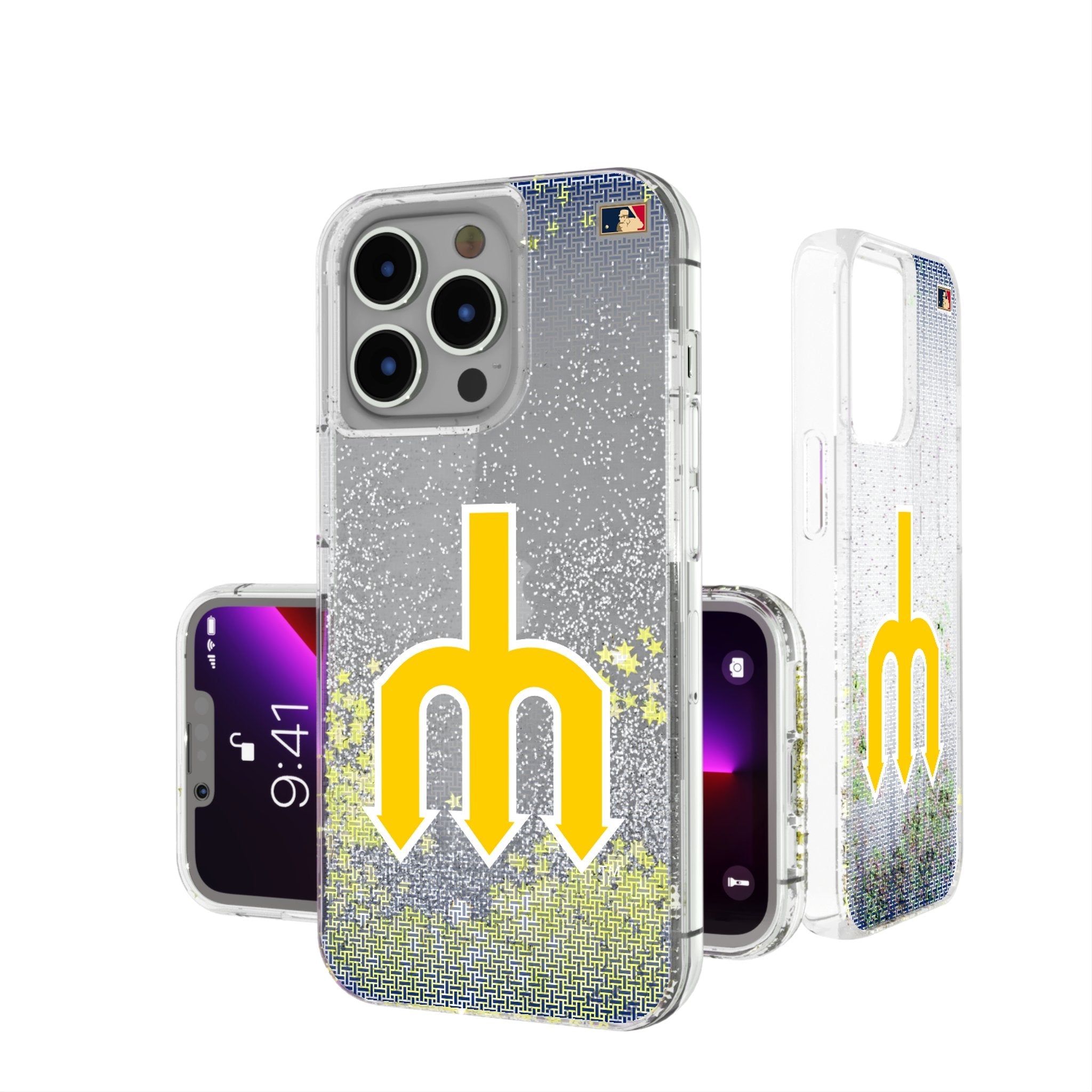 Seattle Mariners 1977-1980 - Cooperstown Collection Linen Glitter Phone Case - Sports Gifts, Sports Memorabilia, Sports Collectibles, Fan Shop