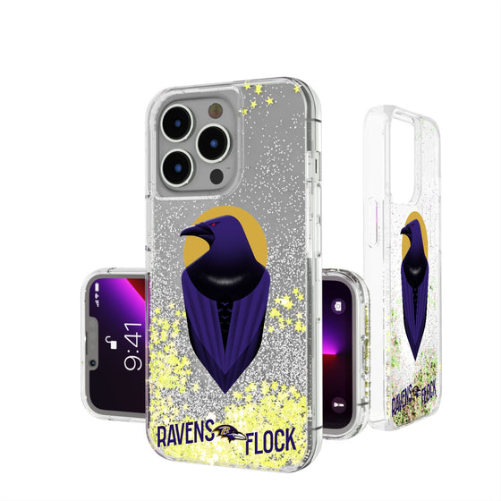 Baltimore Ravens 2024 Illustrated Limited Edition Glitter Phone Case-0