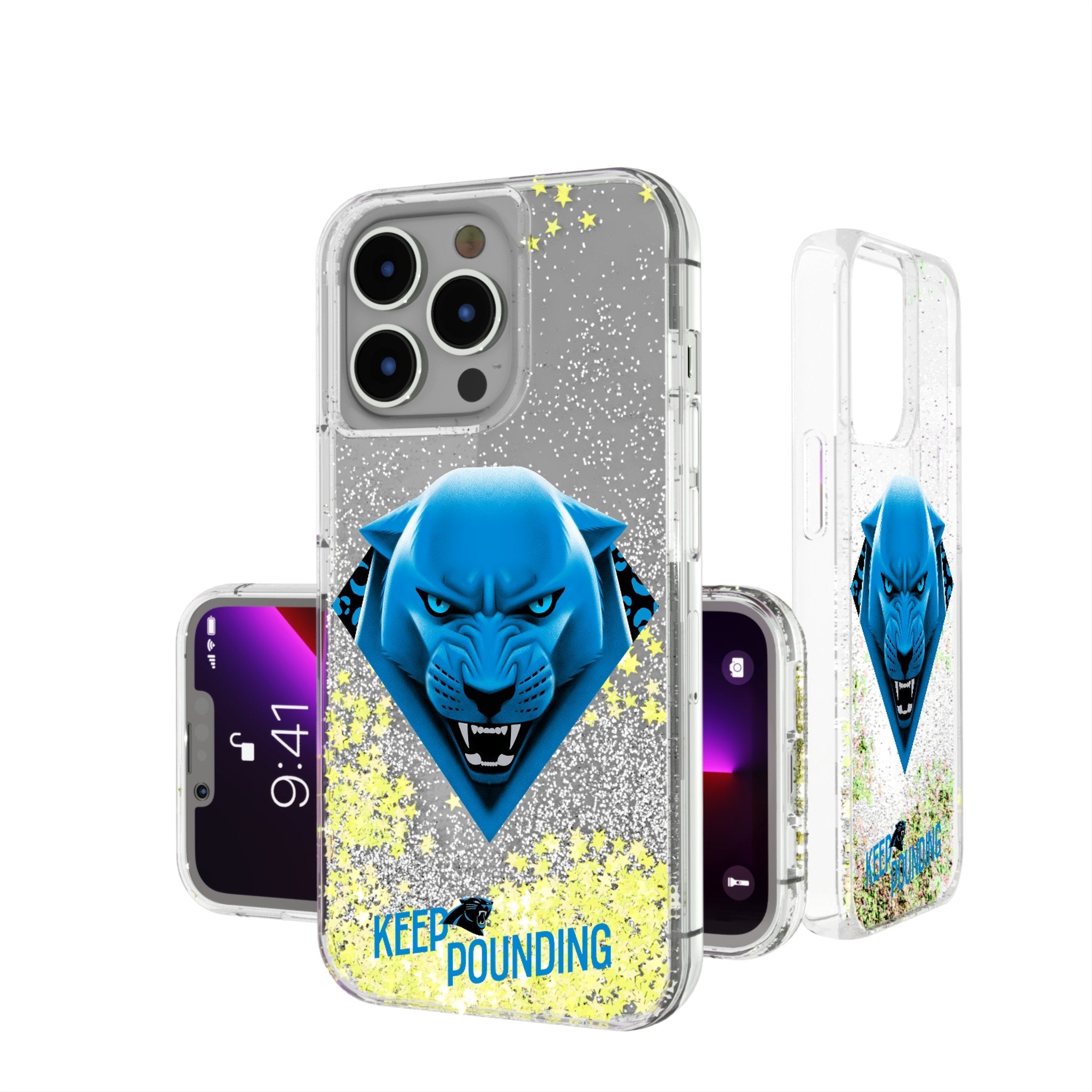 Carolina Panthers 2024 Illustrated Limited Edition Glitter Phone Case - Sports Gifts, Sports Memorabilia, Sports Collectibles, Fan Shop