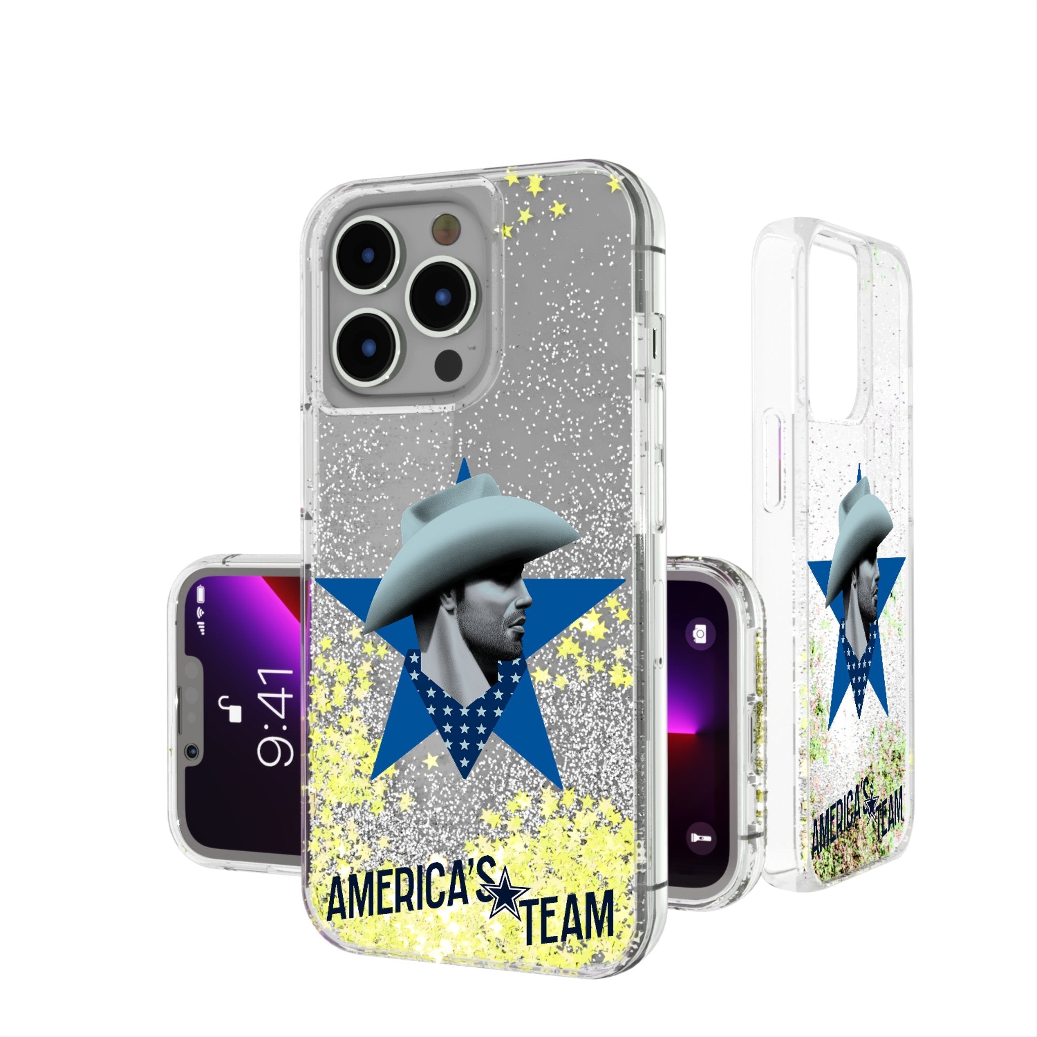 Dallas Cowboys 2024 Illustrated Limited Edition Glitter Phone Case - Sports Gifts, Sports Memorabilia, Sports Collectibles, Fan Shop