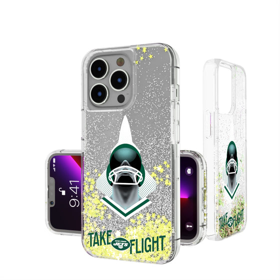 New York Jets 2024 Illustrated Limited Edition Glitter Phone Case-0