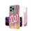 Washington Nationals Text Backdrop Glitter Phone Case - Sports Gifts, Sports Memorabilia, Sports Collectibles, Fan Shop