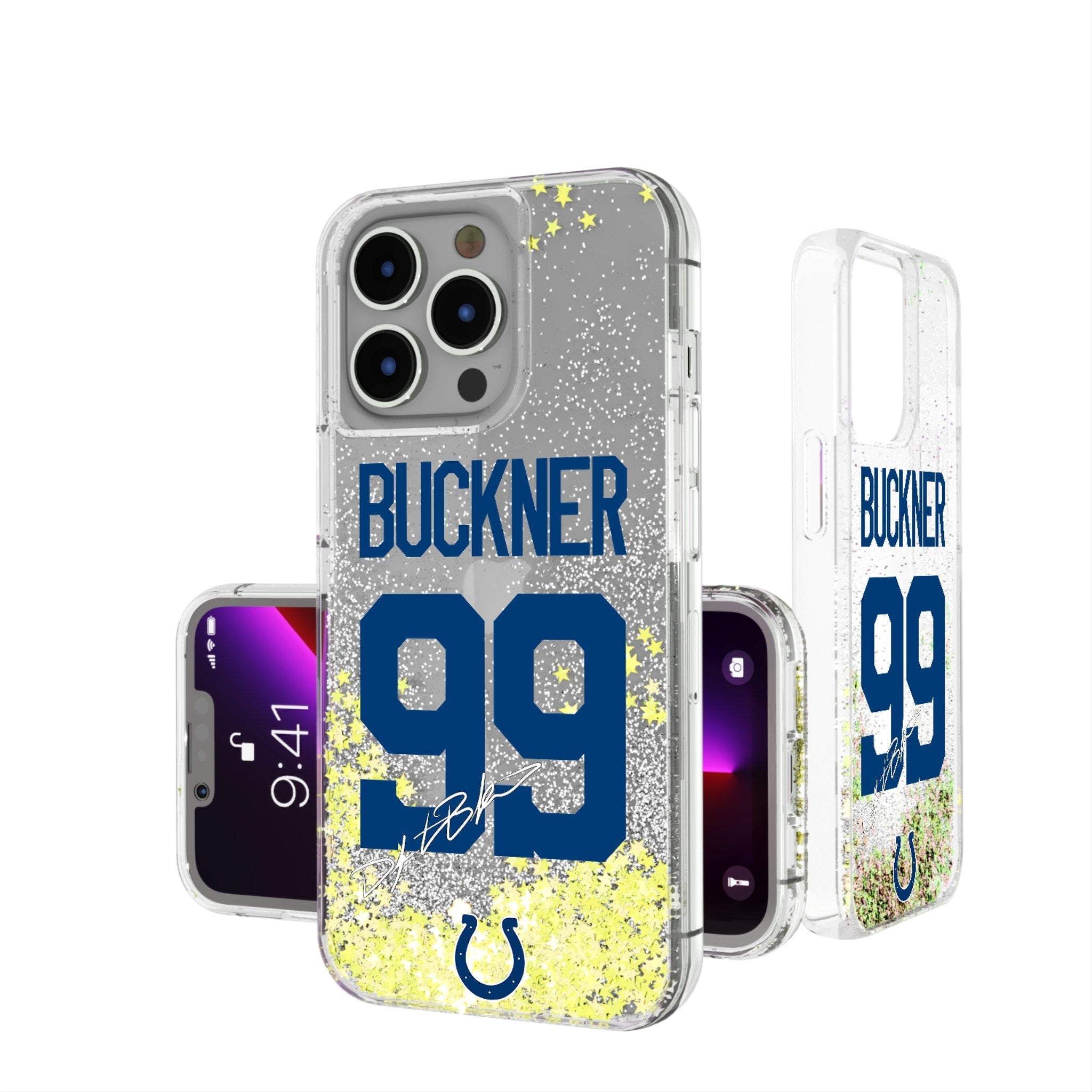 DeForest Buckner Indianapolis Colts 99 Ready Glitter Phone Case - Sports Gifts, Sports Memorabilia, Sports Collectibles, Fan Shop