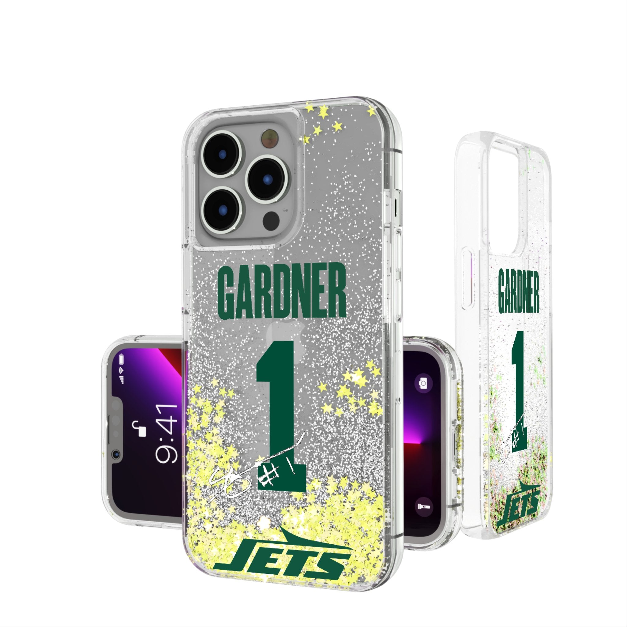 Sauce Gardner New York Jets 1 Ready Glitter Phone Case - Sports Gifts, Sports Memorabilia, Sports Collectibles, Fan Shop