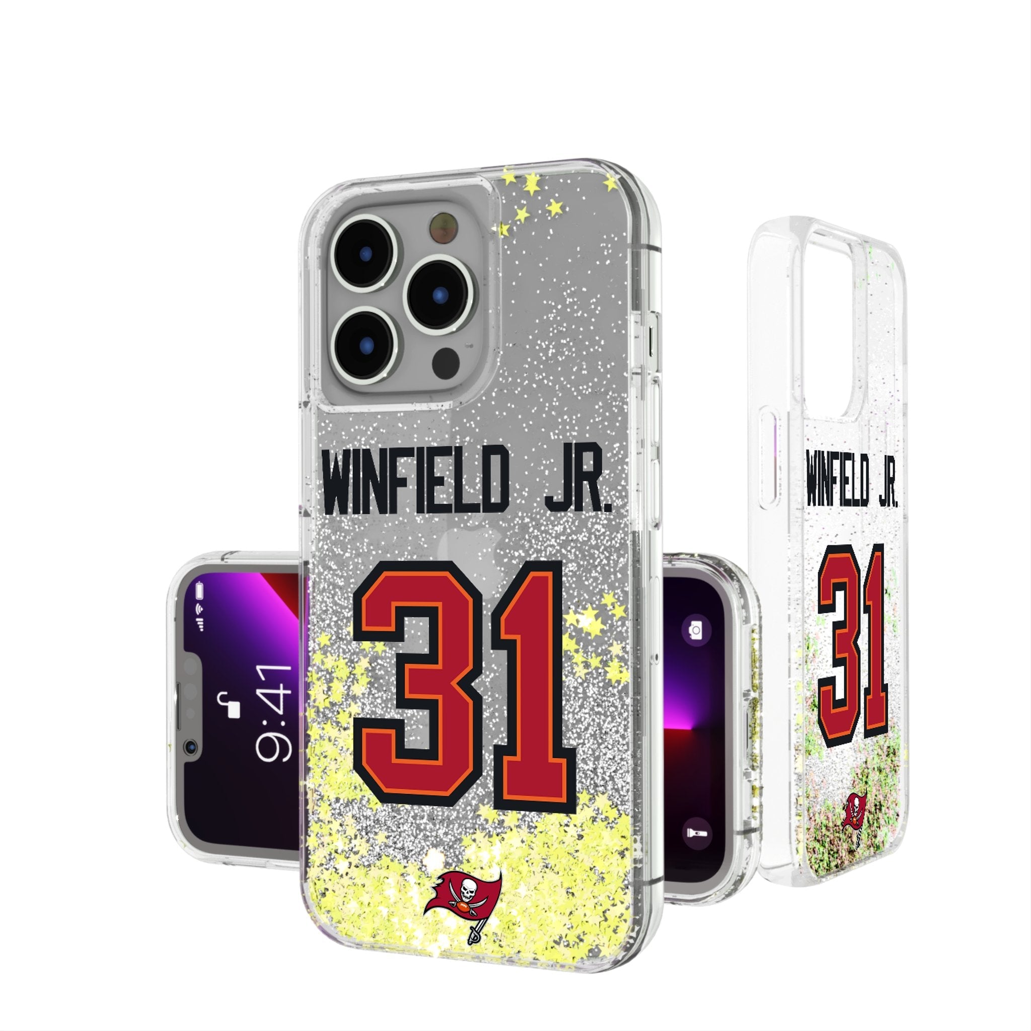 Antoine Winfield Jr. Tampa Bay Buccaneers 31 Ready Glitter Phone Case - Sports Gifts, Sports Memorabilia, Sports Collectibles, Fan Shop