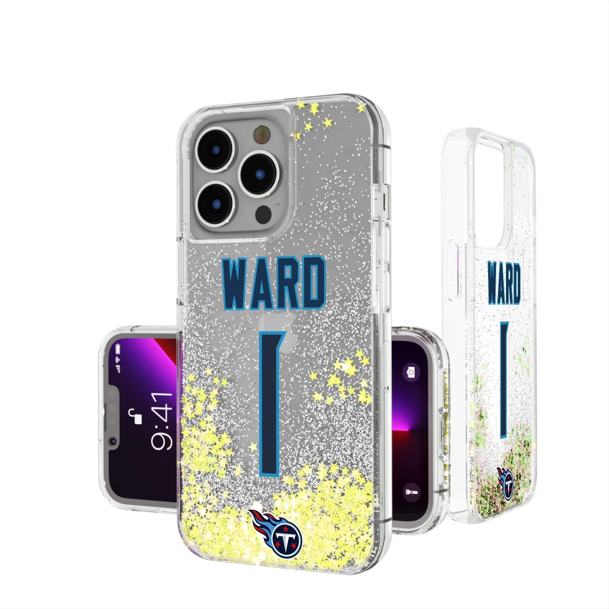 Cameron Ward Tennessee Titans 1 Game Tactic Glitter Phone Case for Apple iPhone - Sports Gifts, Sports Memorabilia, Sports Collectibles, Fan Shop