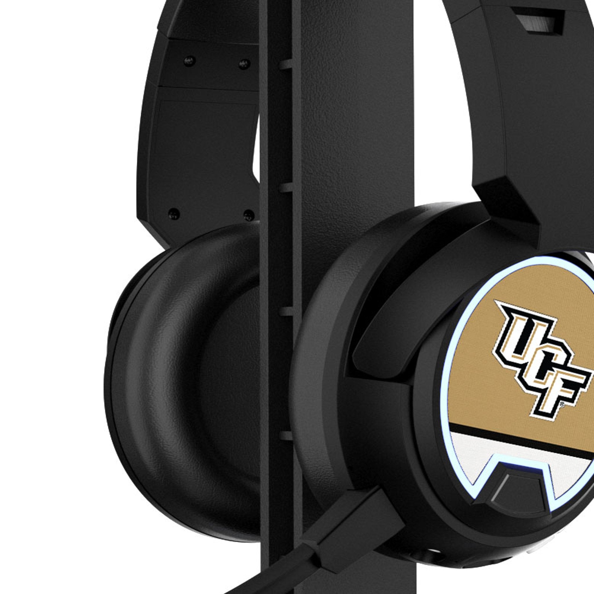 University of Central Florida Golden Knights Stripe Gaming Headphones - Sports Gifts, Sports Memorabilia, Sports Collectibles, Fan Shop