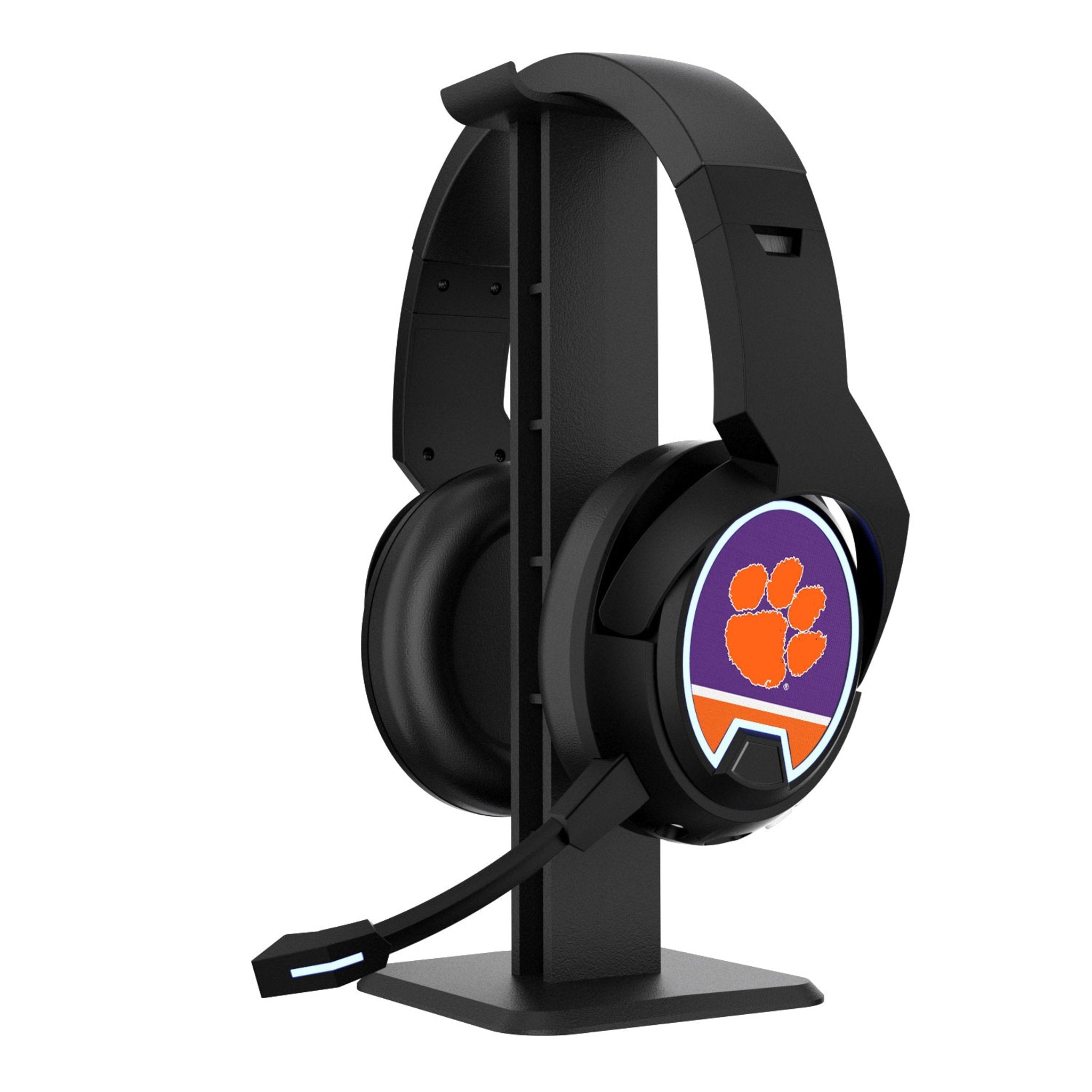 Clemson University Tigers Stripe Gaming Headphones - Sports Gifts, Sports Memorabilia, Sports Collectibles, Fan Shop