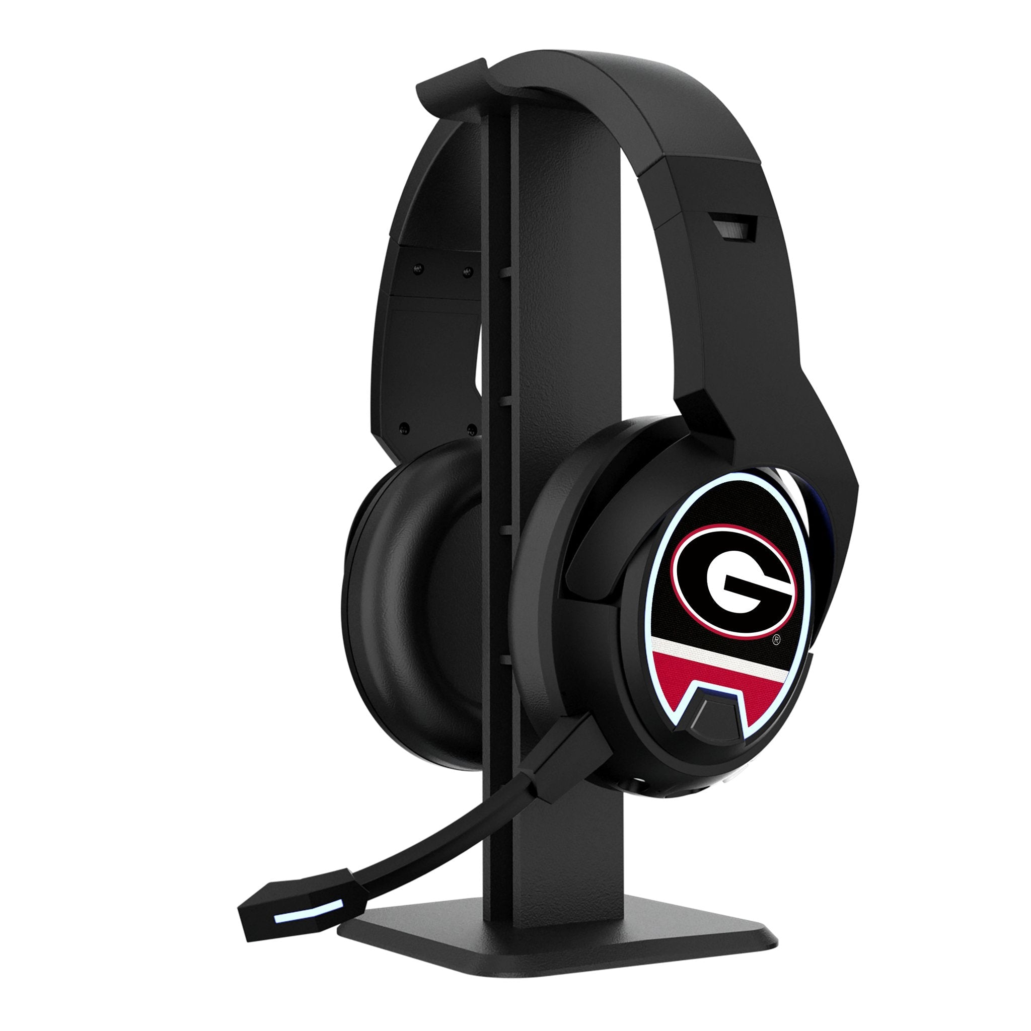 University of Georgia Bulldogs Stripe Gaming Headphones - Sports Gifts, Sports Memorabilia, Sports Collectibles, Fan Shop
