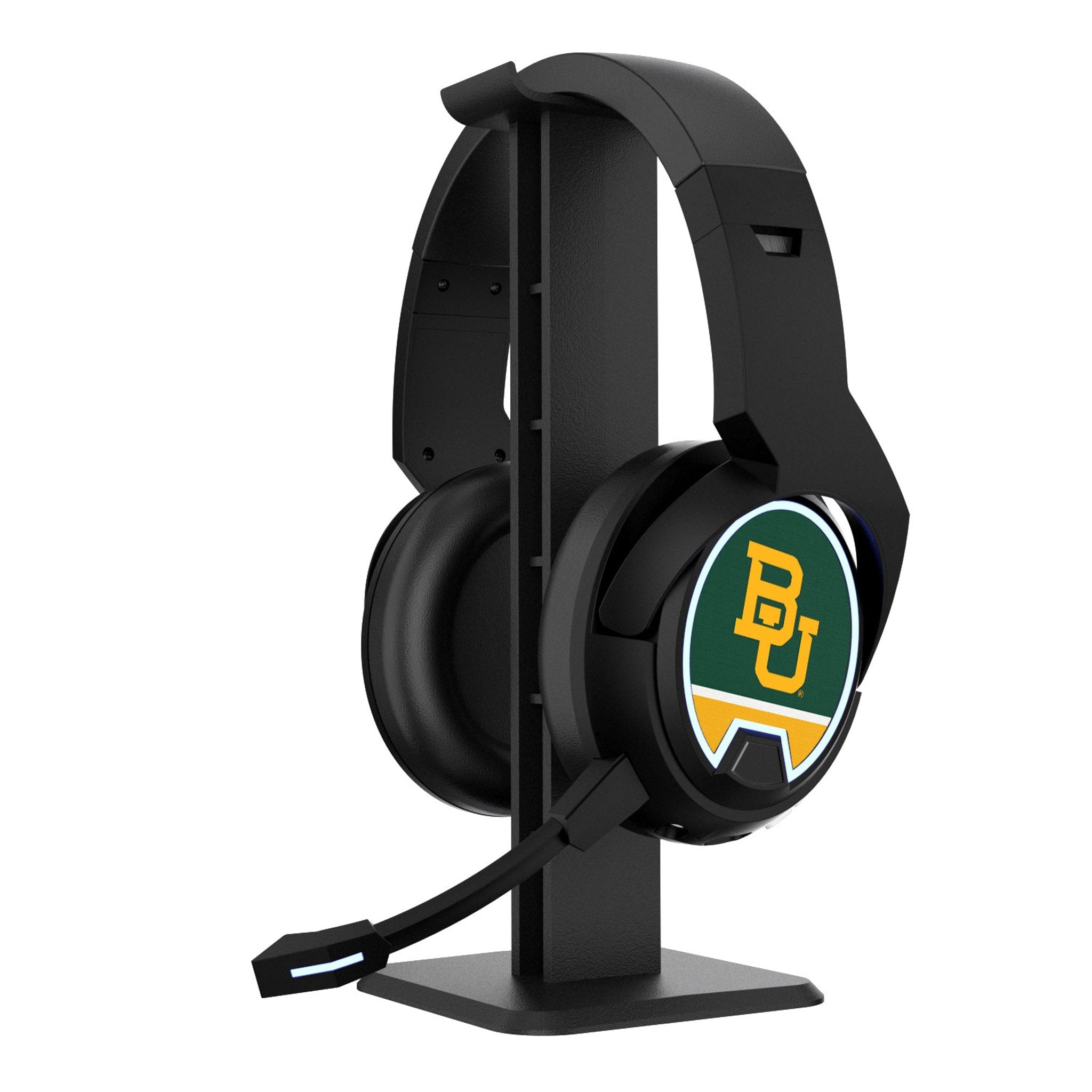 Baylor University Bears Stripe Gaming Headphones - Sports Gifts, Sports Memorabilia, Sports Collectibles, Fan Shop