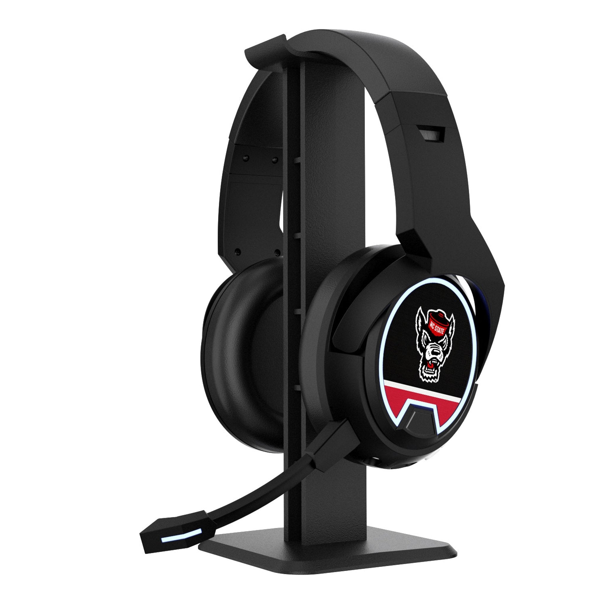 North Carolina State University Wolfpack Stripe Gaming Headphones - Sports Gifts, Sports Memorabilia, Sports Collectibles, Fan Shop