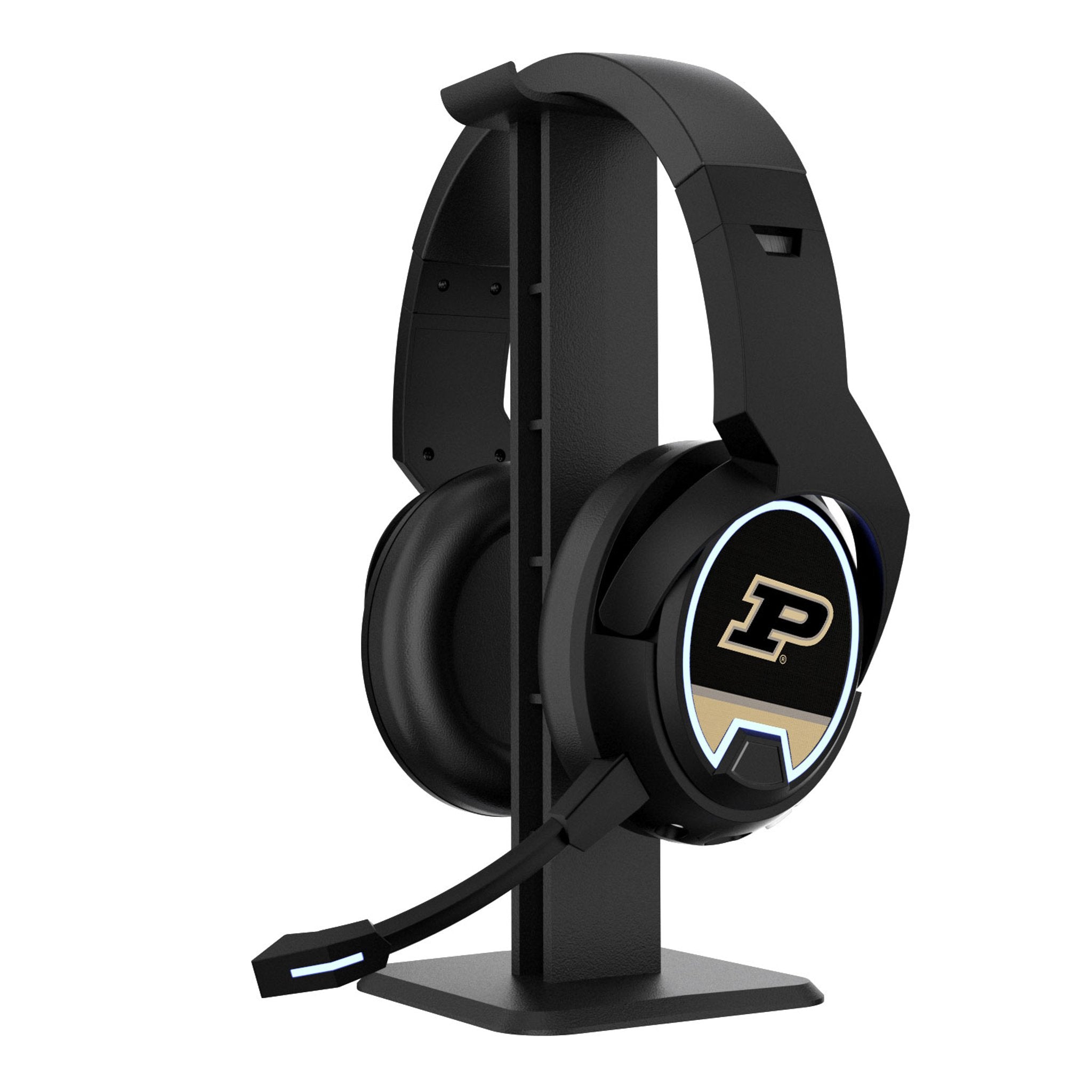 Purdue University Boilermakers Stripe Gaming Headphones - Sports Gifts, Sports Memorabilia, Sports Collectibles, Fan Shop