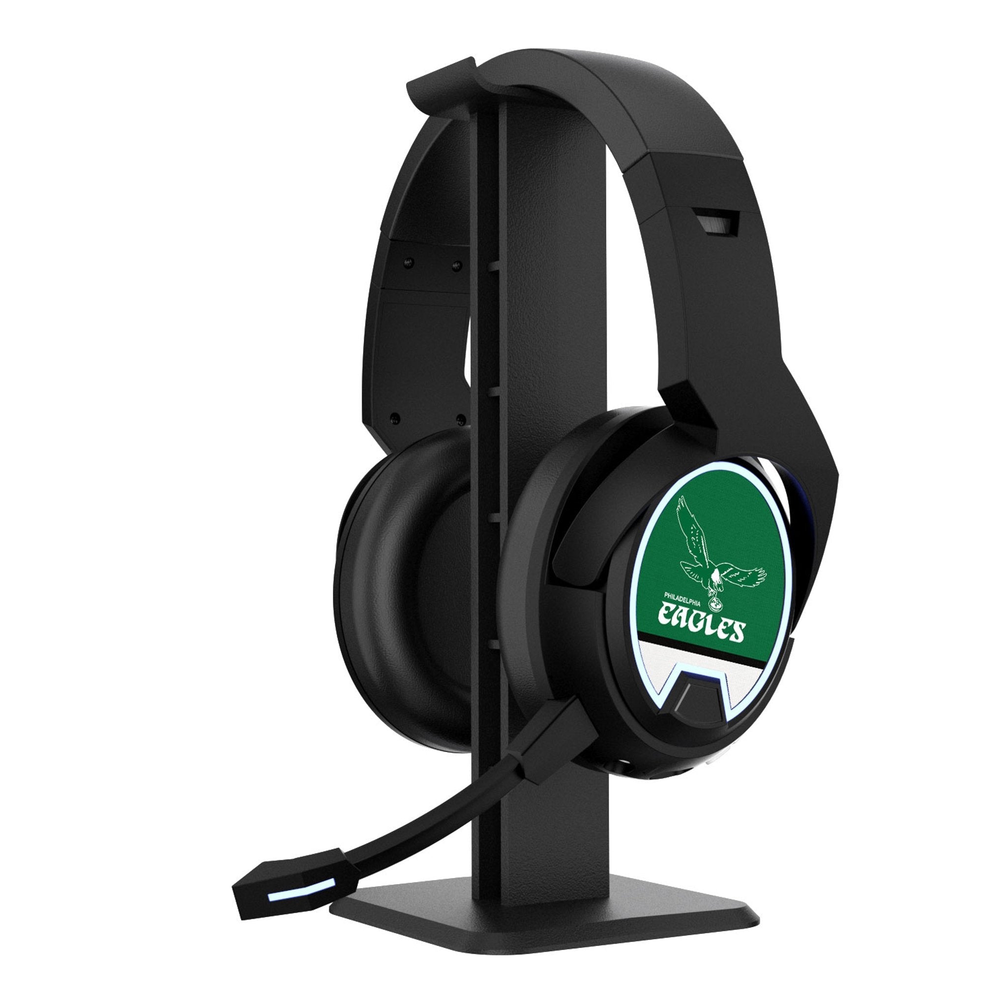 Philadelphia Eagles 1973-1995 Historic Collection Stripe Gaming Headphones - Sports Gifts, Sports Memorabilia, Sports Collectibles, Fan Shop
