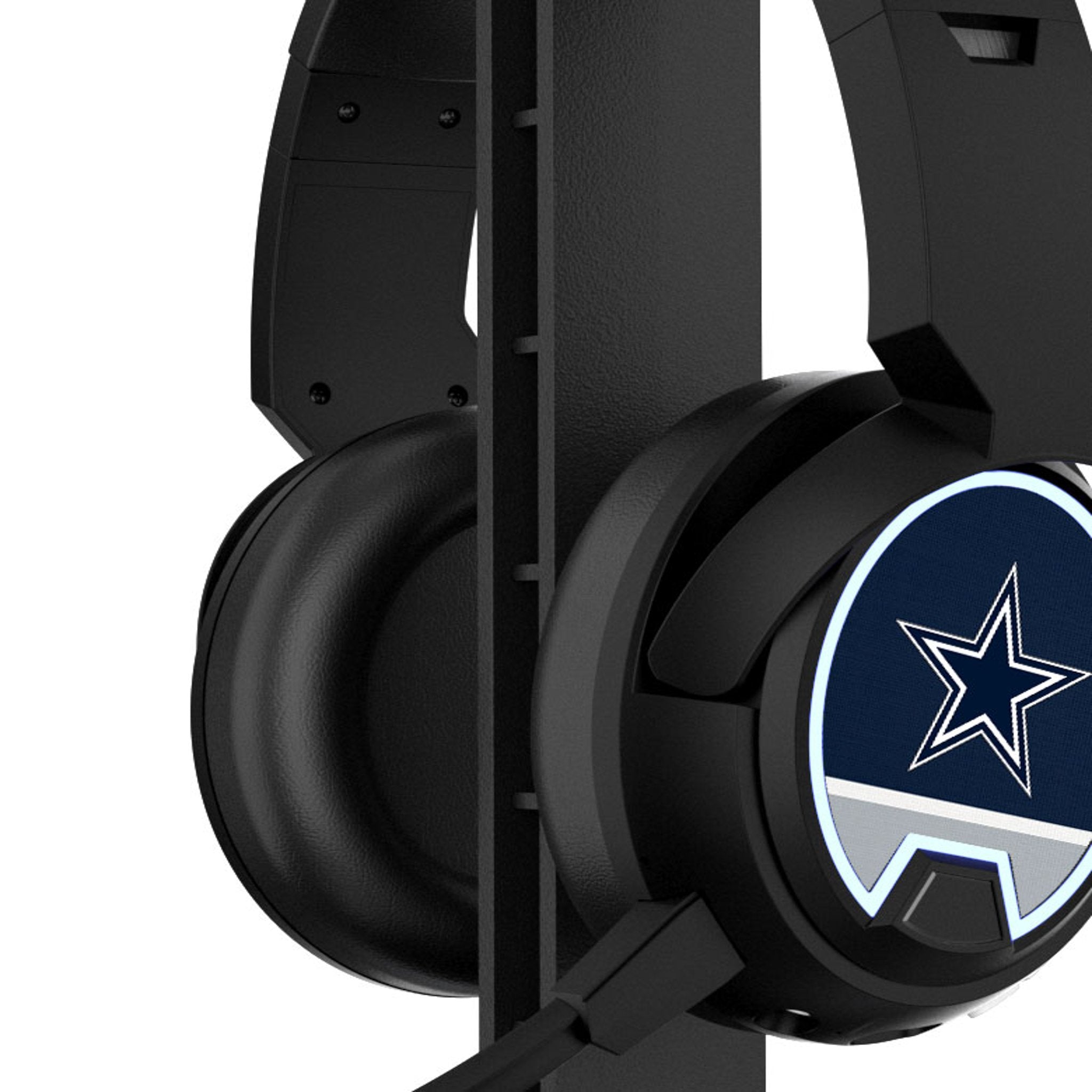 Dallas Cowboys Stripe Gaming Headphones - Sports Gifts, Sports Memorabilia, Sports Collectibles, Fan Shop