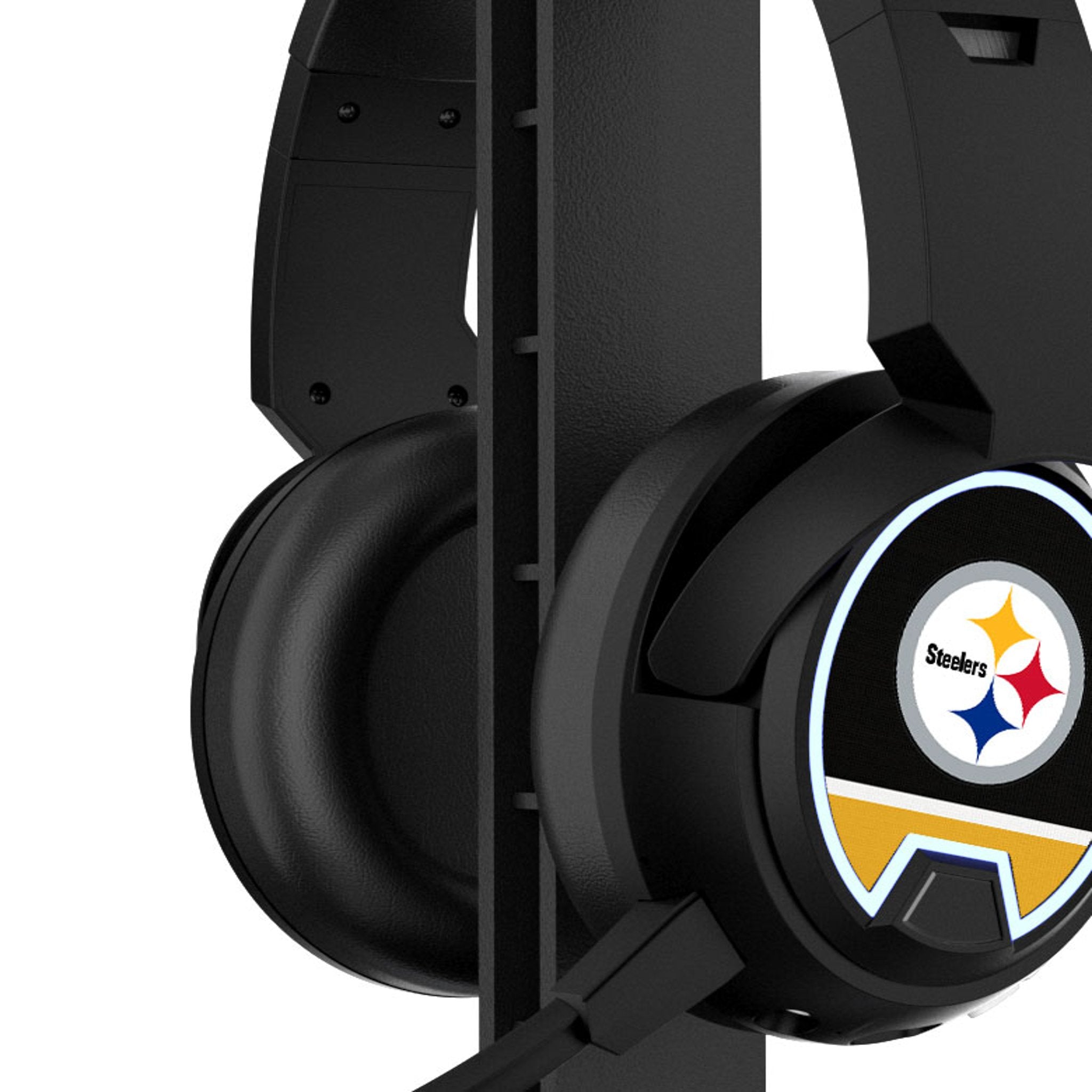 Pittsburgh Steelers Stripe Gaming Headphones - Sports Gifts, Sports Memorabilia, Sports Collectibles, Fan Shop