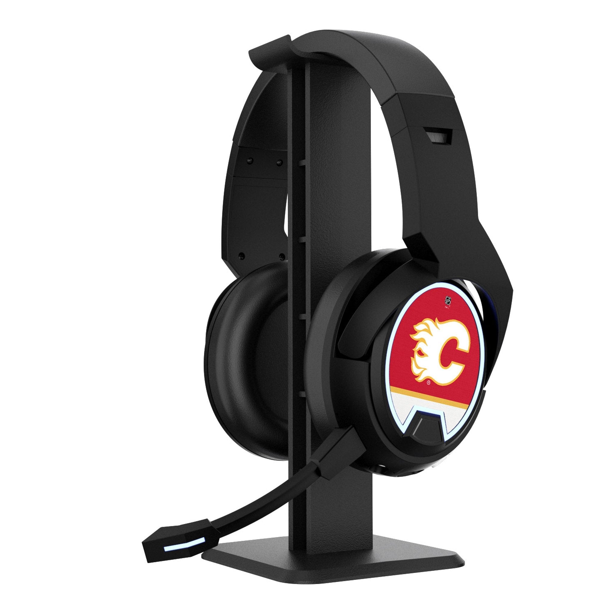 Calgary Flames Stripe Gaming Headphones - Sports Gifts, Sports Memorabilia, Sports Collectibles, Fan Shop