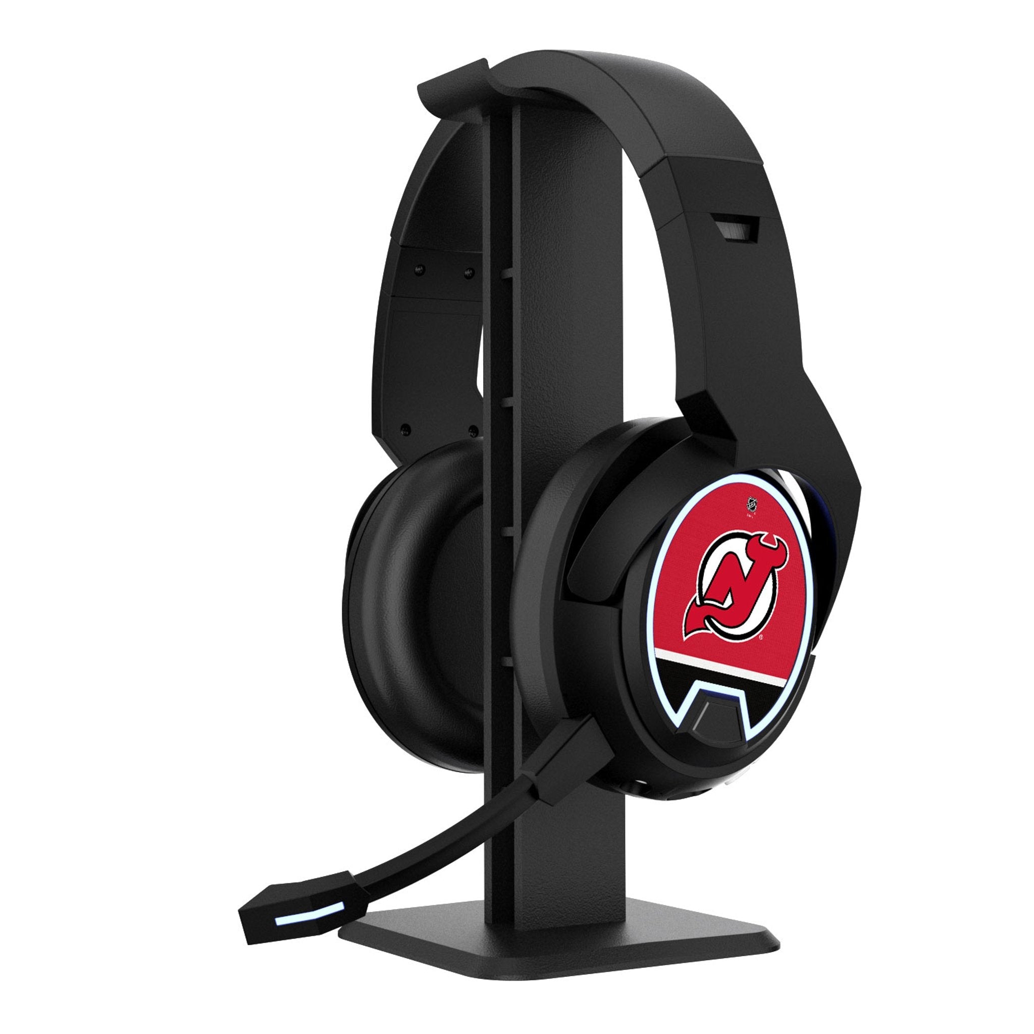 New Jersey Devils Stripe Gaming Headphones - Sports Gifts, Sports Memorabilia, Sports Collectibles, Fan Shop