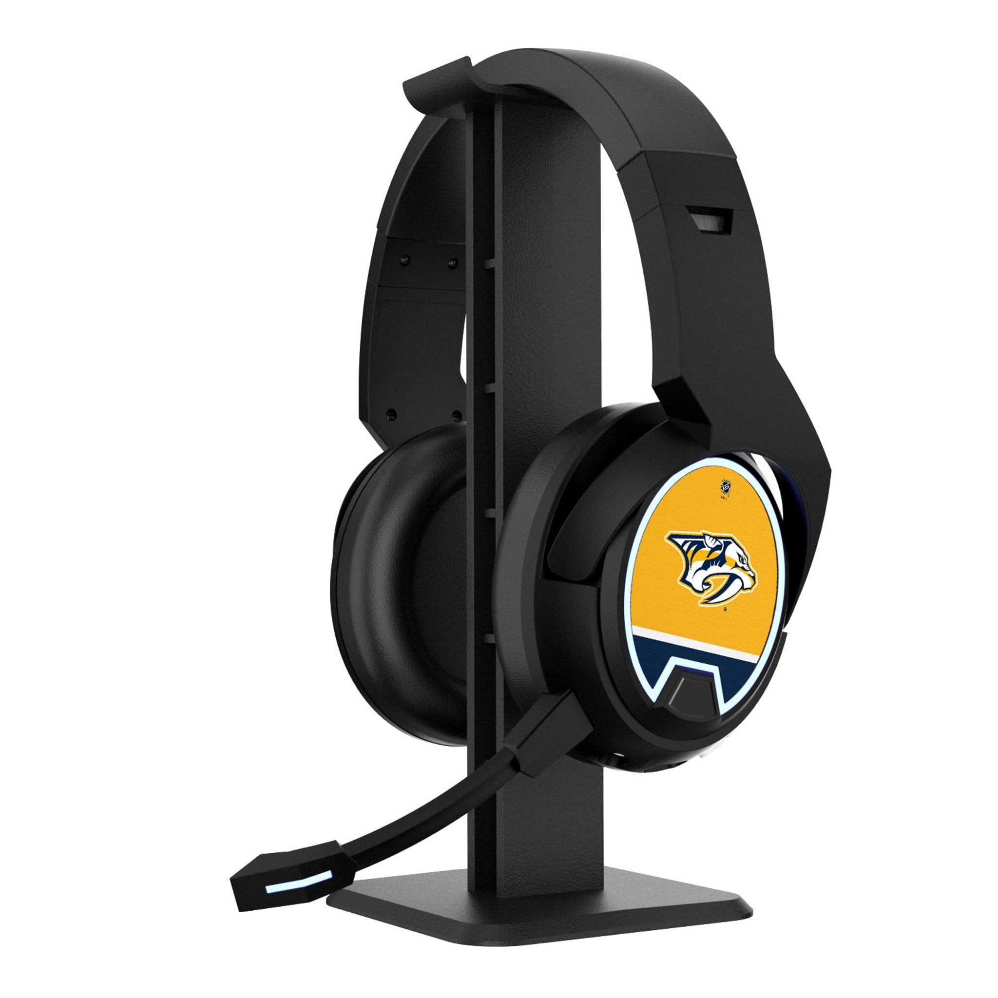 Nashville Predators Stripe Gaming Headphones - Sports Gifts, Sports Memorabilia, Sports Collectibles, Fan Shop