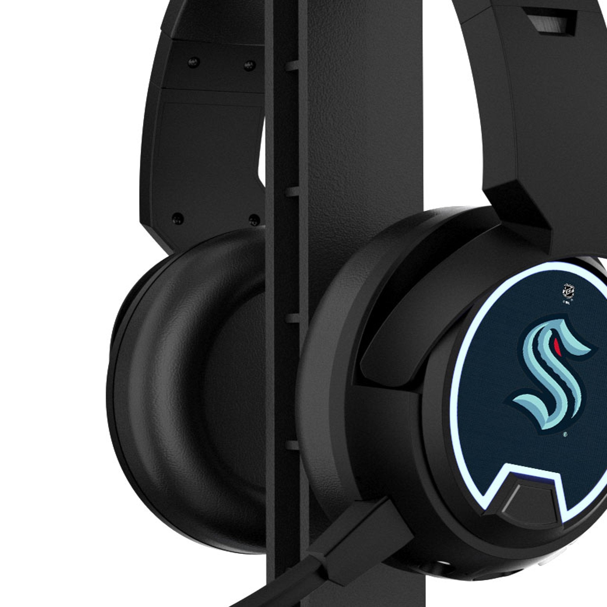 Seattle Kraken Stripe Gaming Headphones - Sports Gifts, Sports Memorabilia, Sports Collectibles, Fan Shop