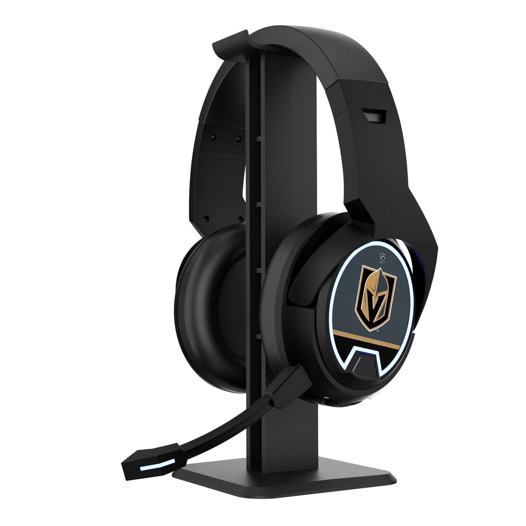 Vegas Golden Knights Stripe Gaming Headphones - Sports Gifts, Sports Memorabilia, Sports Collectibles, Fan Shop