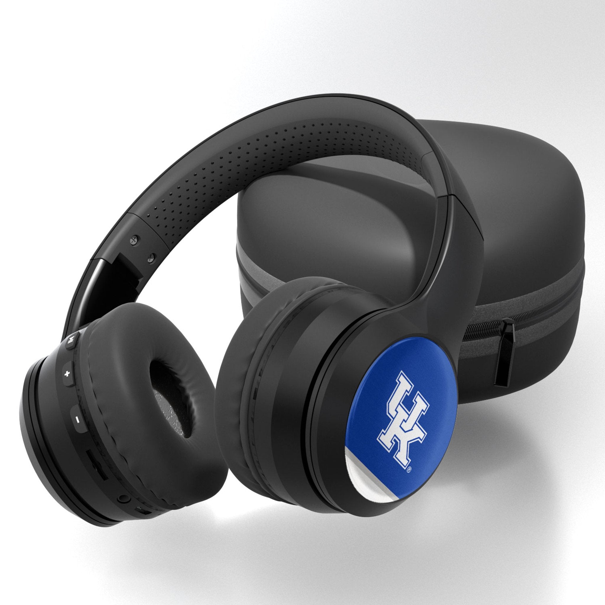 University of Kentucky Wildcats Stripe Wireless Over-Ear BT Headphones With Case - Sports Gifts, Sports Memorabilia, Sports Collectibles, Fan Shop
