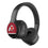 University of Utah Utes Stripe Wireless Over-Ear BT Headphones With Case - Sports Gifts, Sports Memorabilia, Sports Collectibles, Fan Shop