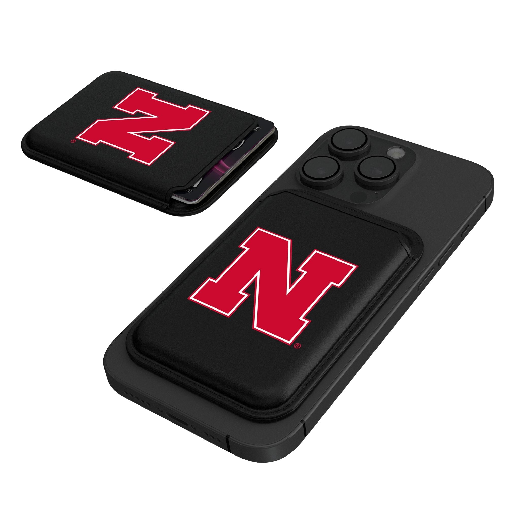 University of Nebraska Huskers Block N Insignia Black Magnetic Credit Card Wallet - Sports Gifts, Sports Memorabilia, Sports Collectibles, Fan Shop